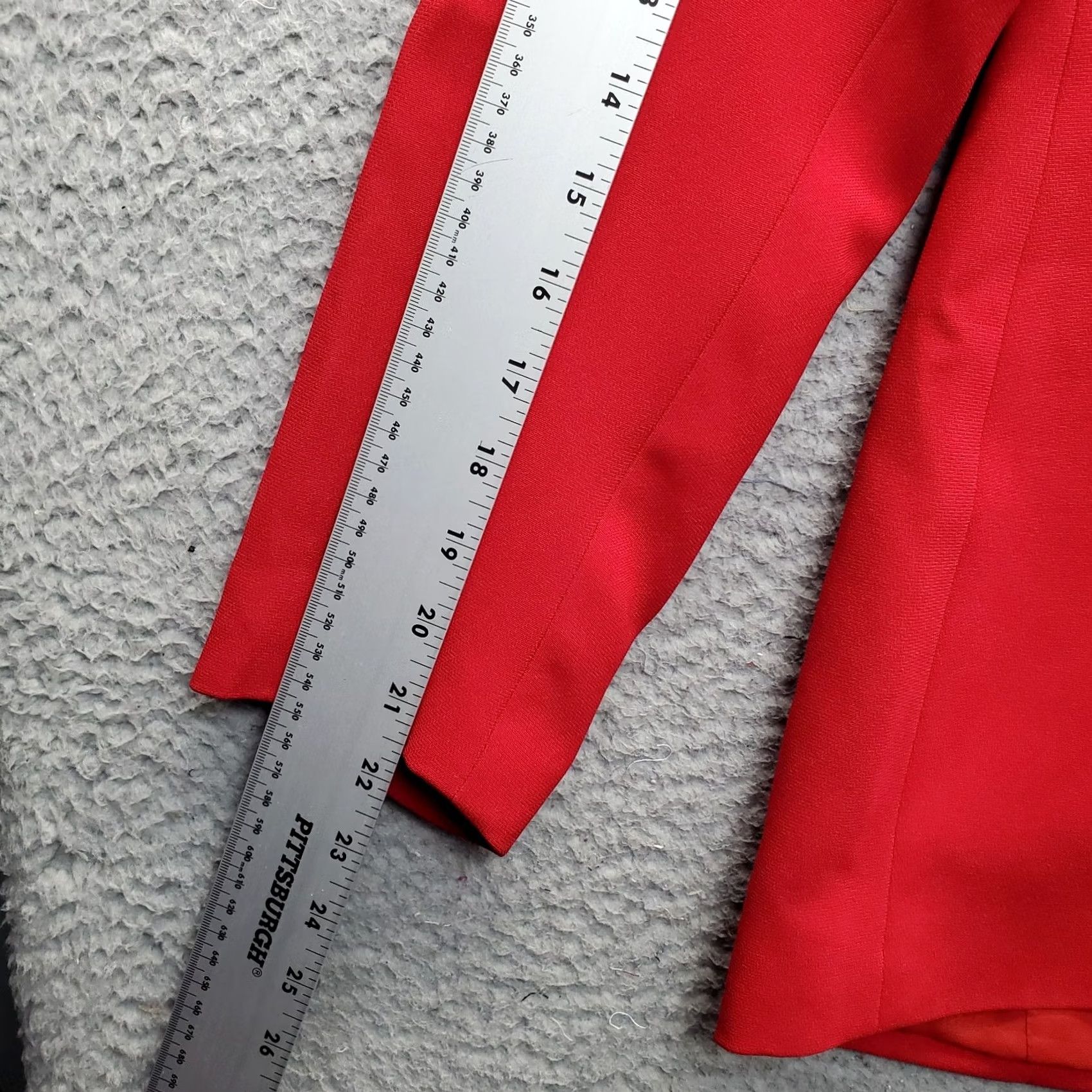 Kasper Kasper A.S.L. Blazer Jacket Womens Petites 6P Red Formal Long Sleeve Button Front Blazer Jacket Womens Size 6P Red Formal Blazer Jacket Mens? Size M / US 6-8 / IT 42-44 - 5 Thumbnail