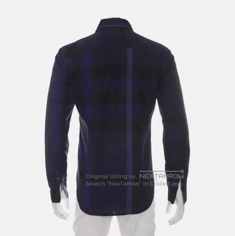 Burberry Burberry Men's Navy Check Long Sleeve Shirt. Size US S / EU 44-46 / 1 - 3 Thumbnail