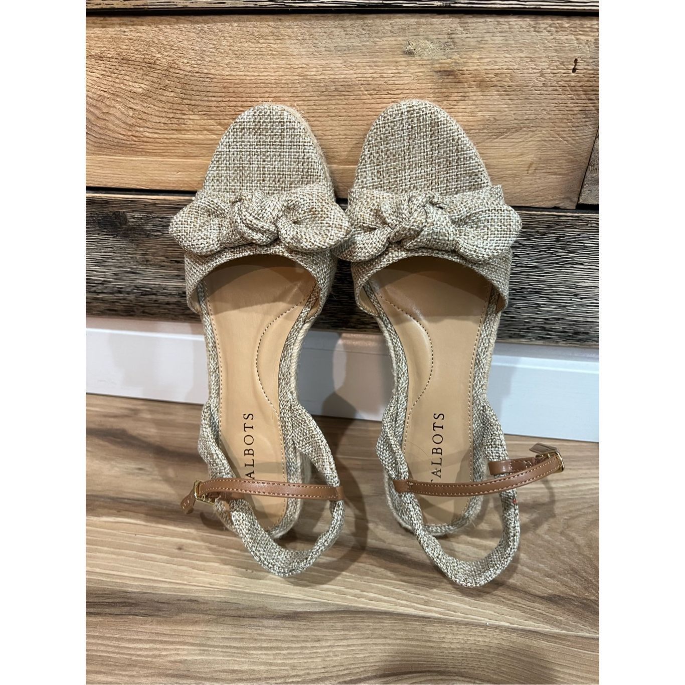 Other Talbots new with defects PAMELA BOW LINEN ESPADRILLE WEDGES Size US 7.5 / IT 37.5 - 6 Thumbnail