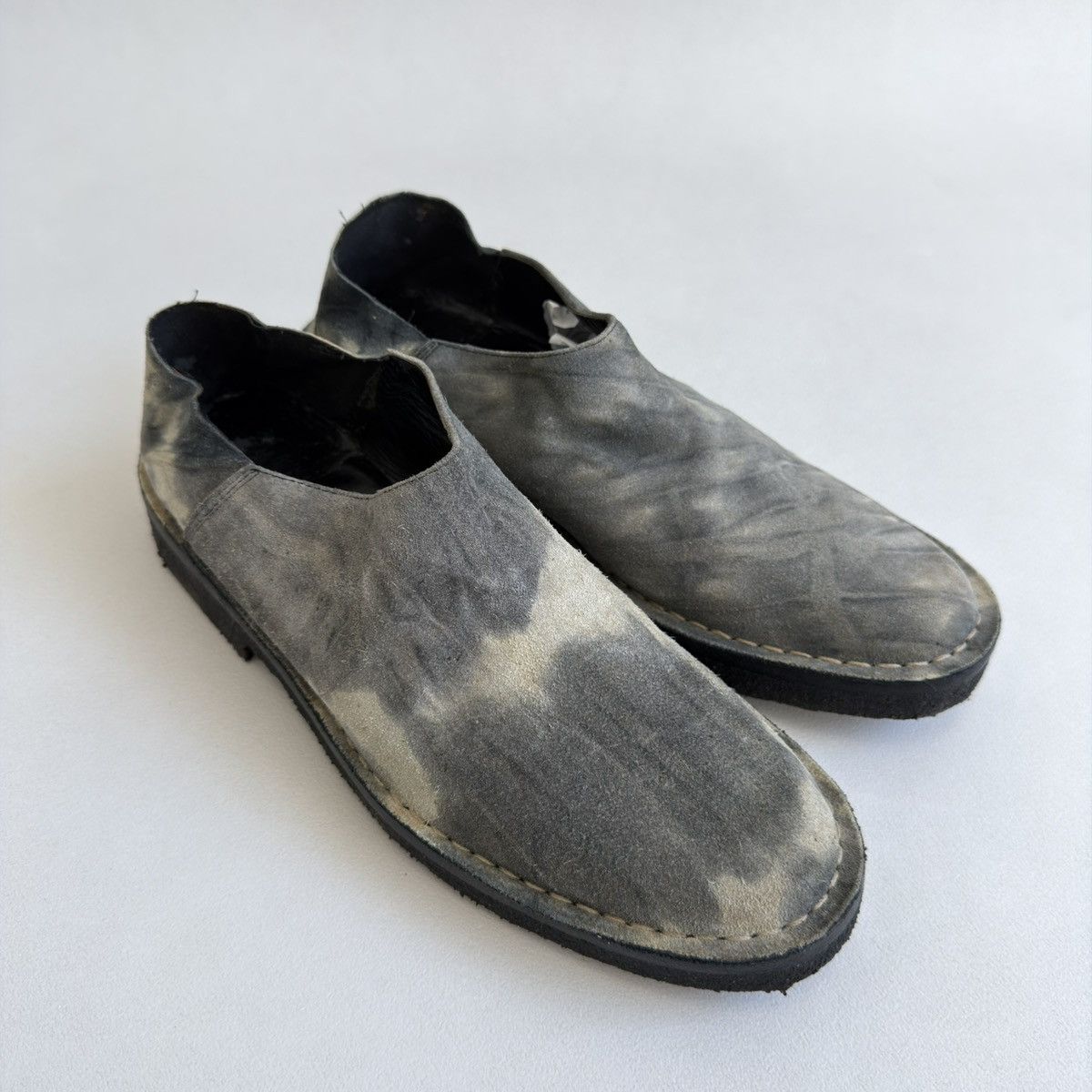 Ann Demeulemeester S/S 01 Tie Dye Suede Loafers / Mules Size US 9 / IT 39 - 6 Thumbnail