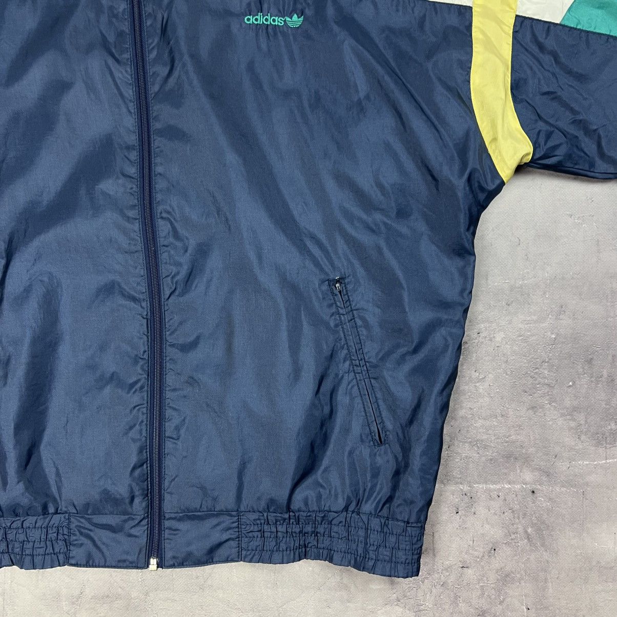 Vintage Rare! Adidas Vintage Nylon Suit Track Jacket Pants 90s Size US XL / EU 56 / 4 - 6 Thumbnail