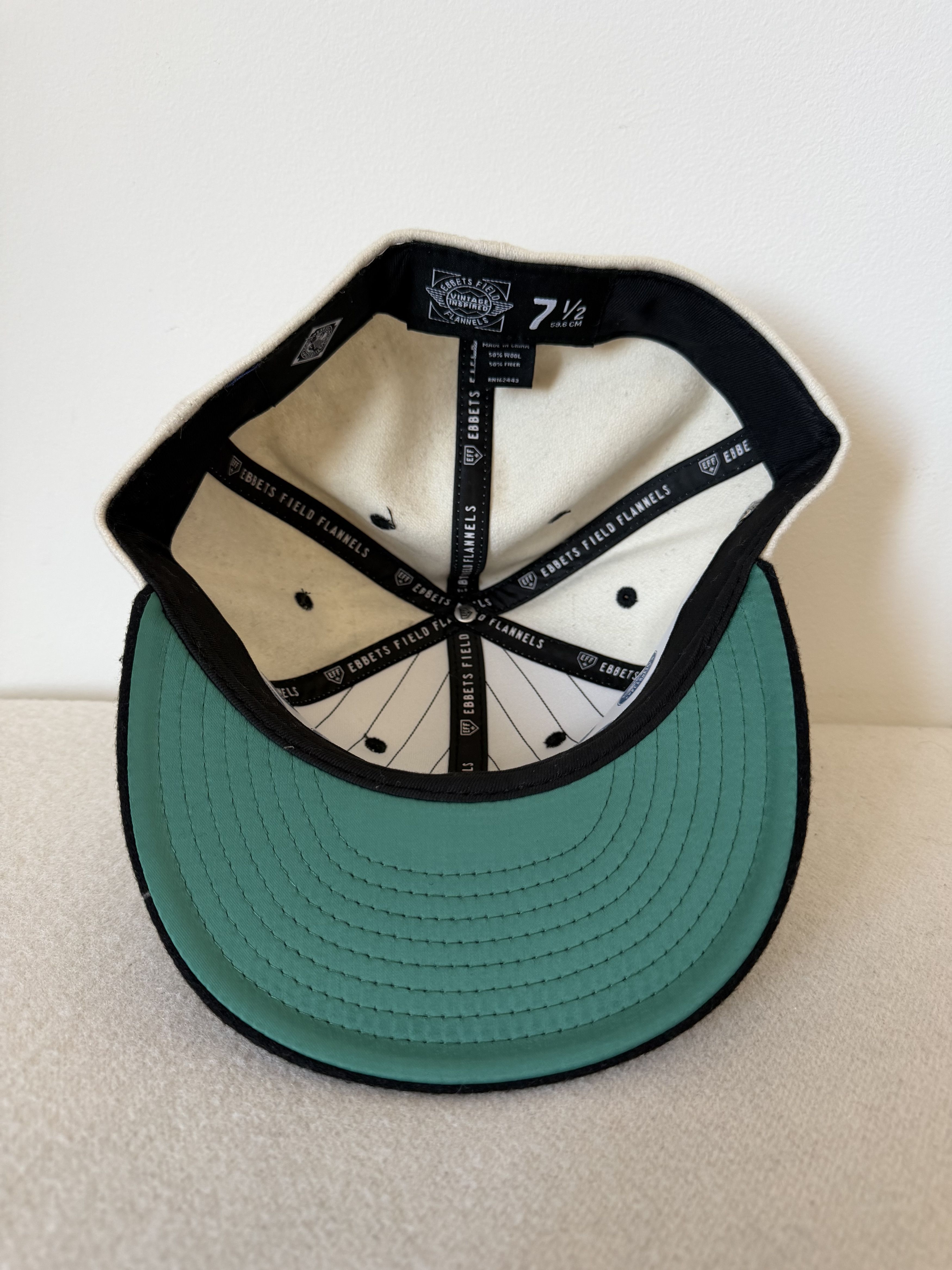 Ebbets Field Flannels 7 1/2 Ebbets Field Flannels New York Black Yankees Fitted Size ONE SIZE - 7 Thumbnail