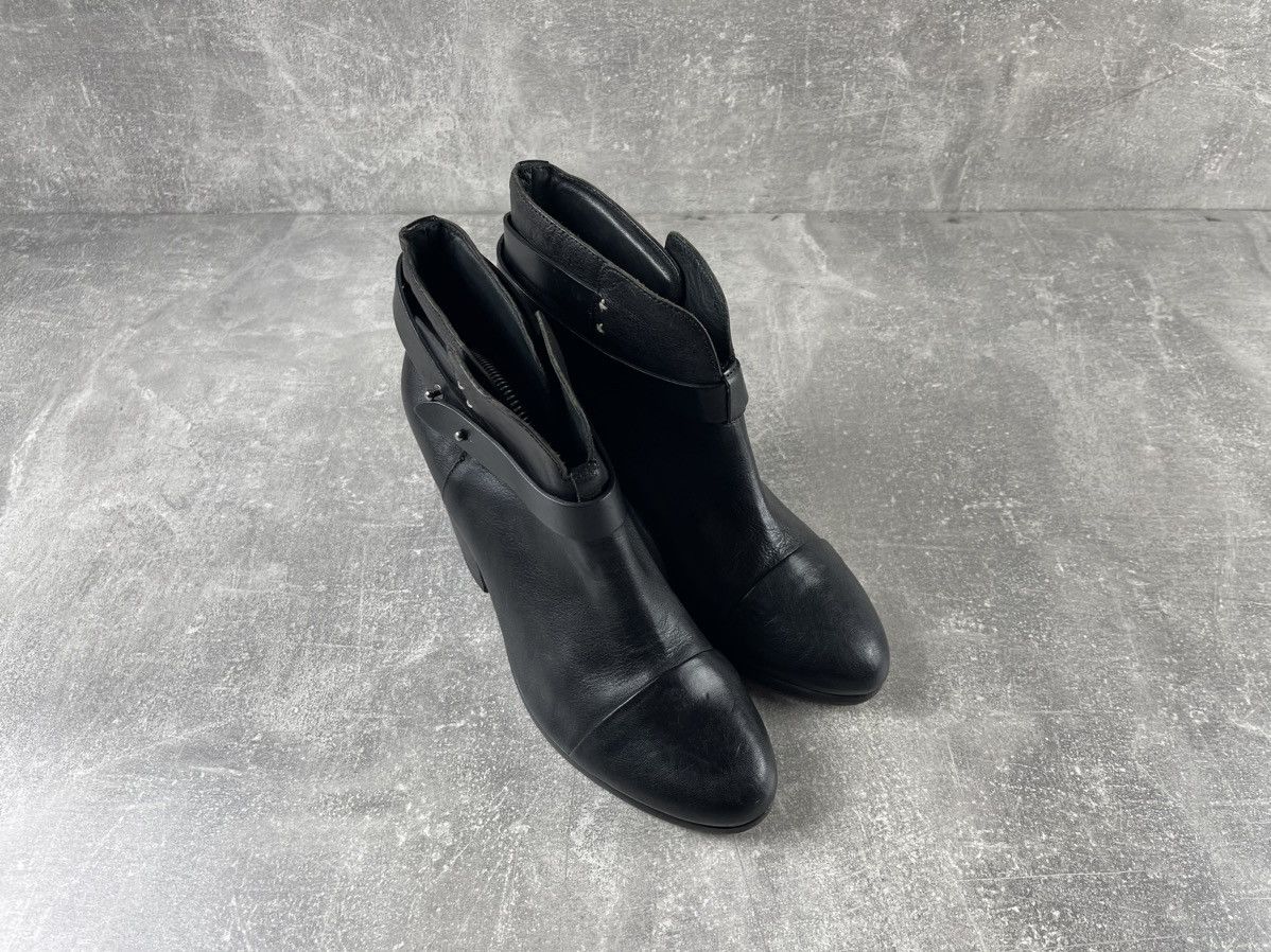 Rag & Bone Rag & Bone Avant Garde Black Leather Strap Ankle Boots Heel Size US 9 / IT 39 - 3 Thumbnail