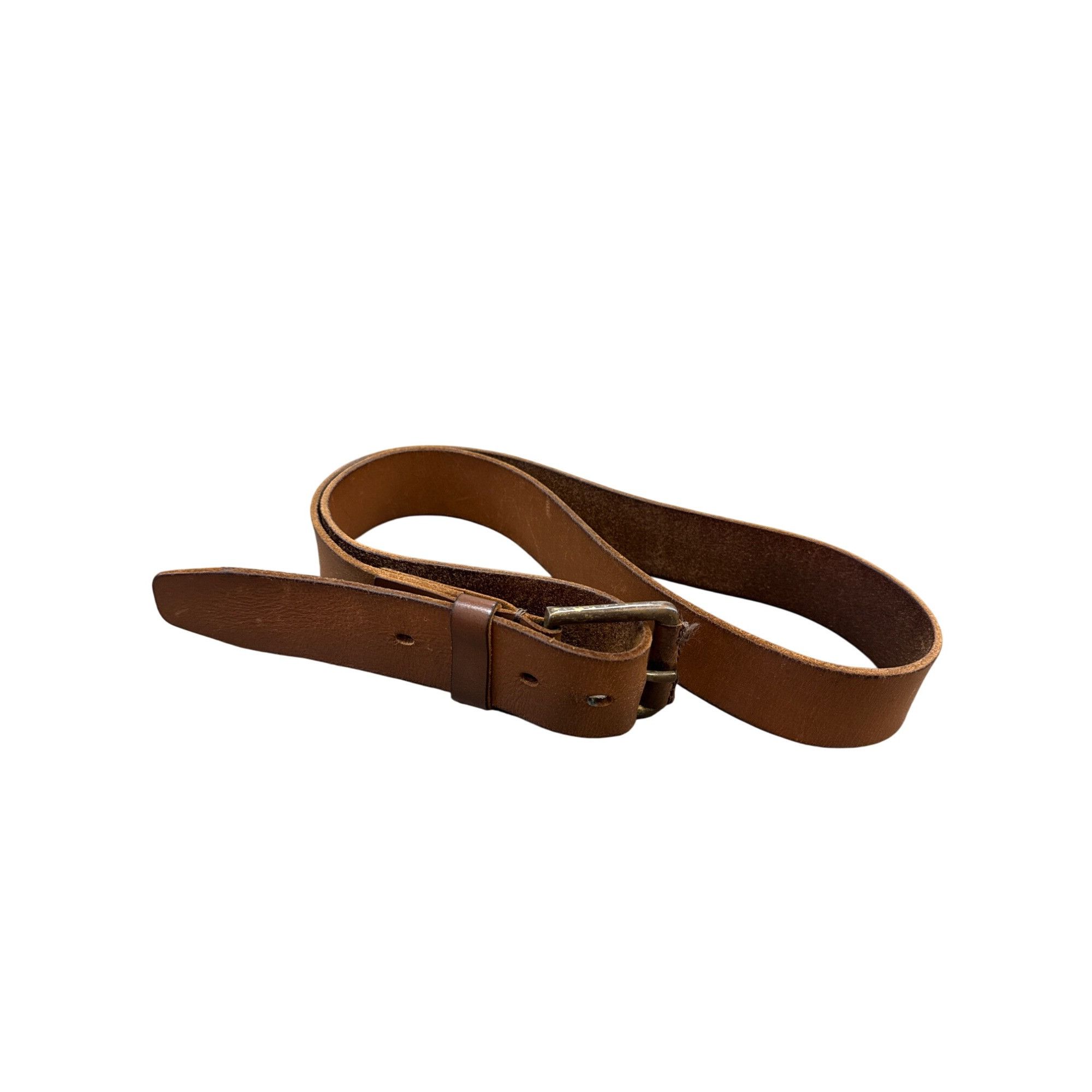 Timberland Timberland Mens Brown Leather Buckle Belt 40x1.5 SKU 6943 Size 40 - 8 Thumbnail