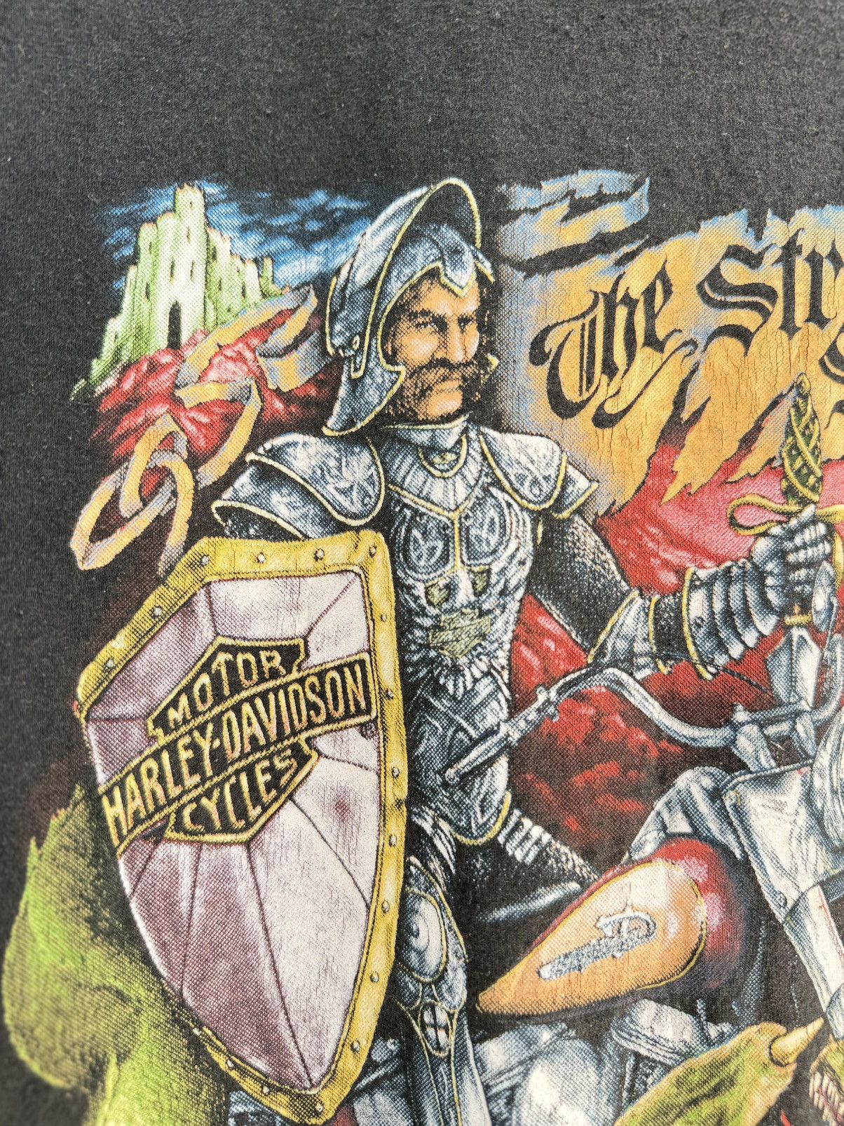 Harley Davidson Vintage 3D Harley Davidson The Strong Survive Faded Tee Size US L / EU 52-54 / 3 - 3 Thumbnail