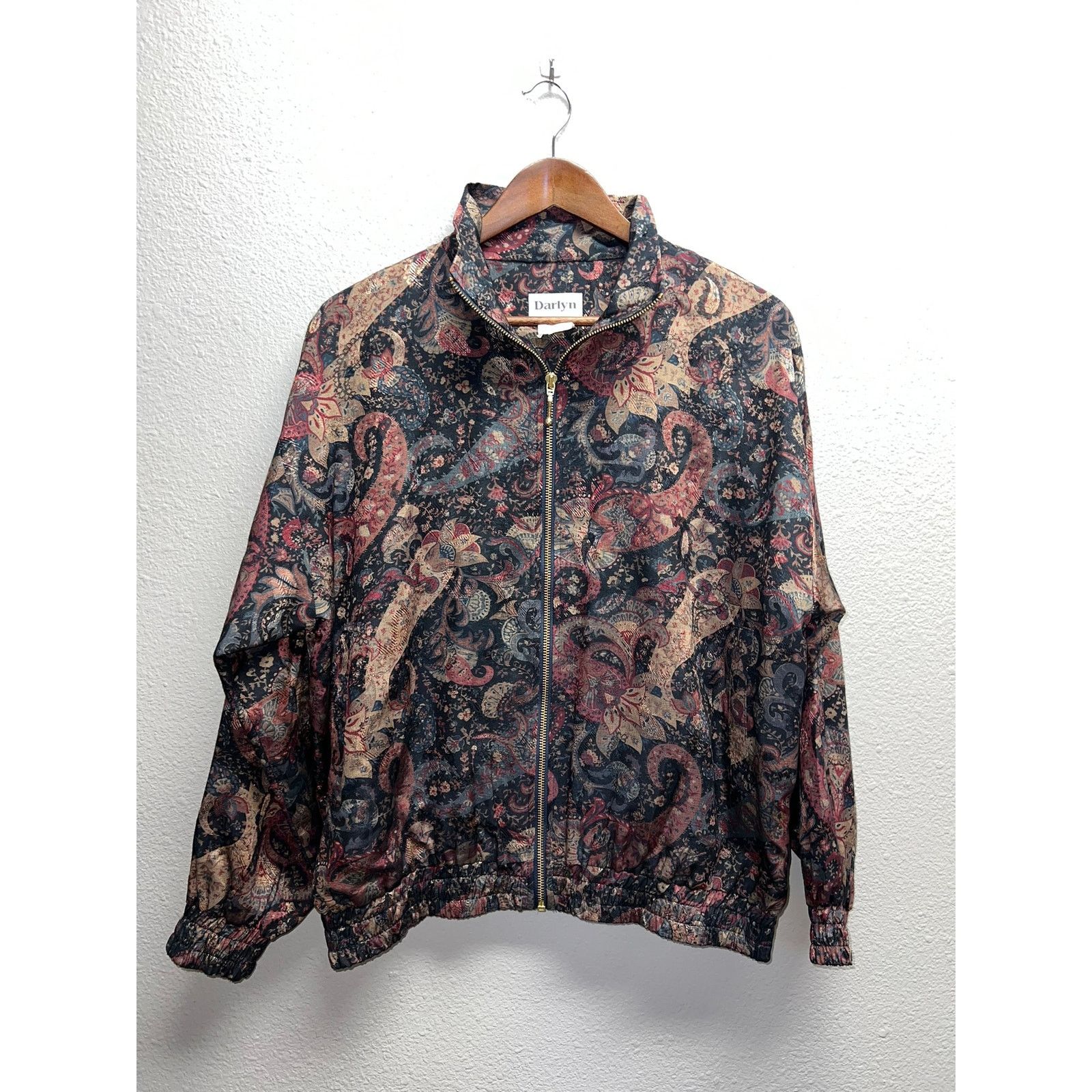Vintage Vintage Paisley Lightweight Jacket Darlyn Designs Rayon M Size US M / EU 48-50 / 2 - 1 Thumbnail