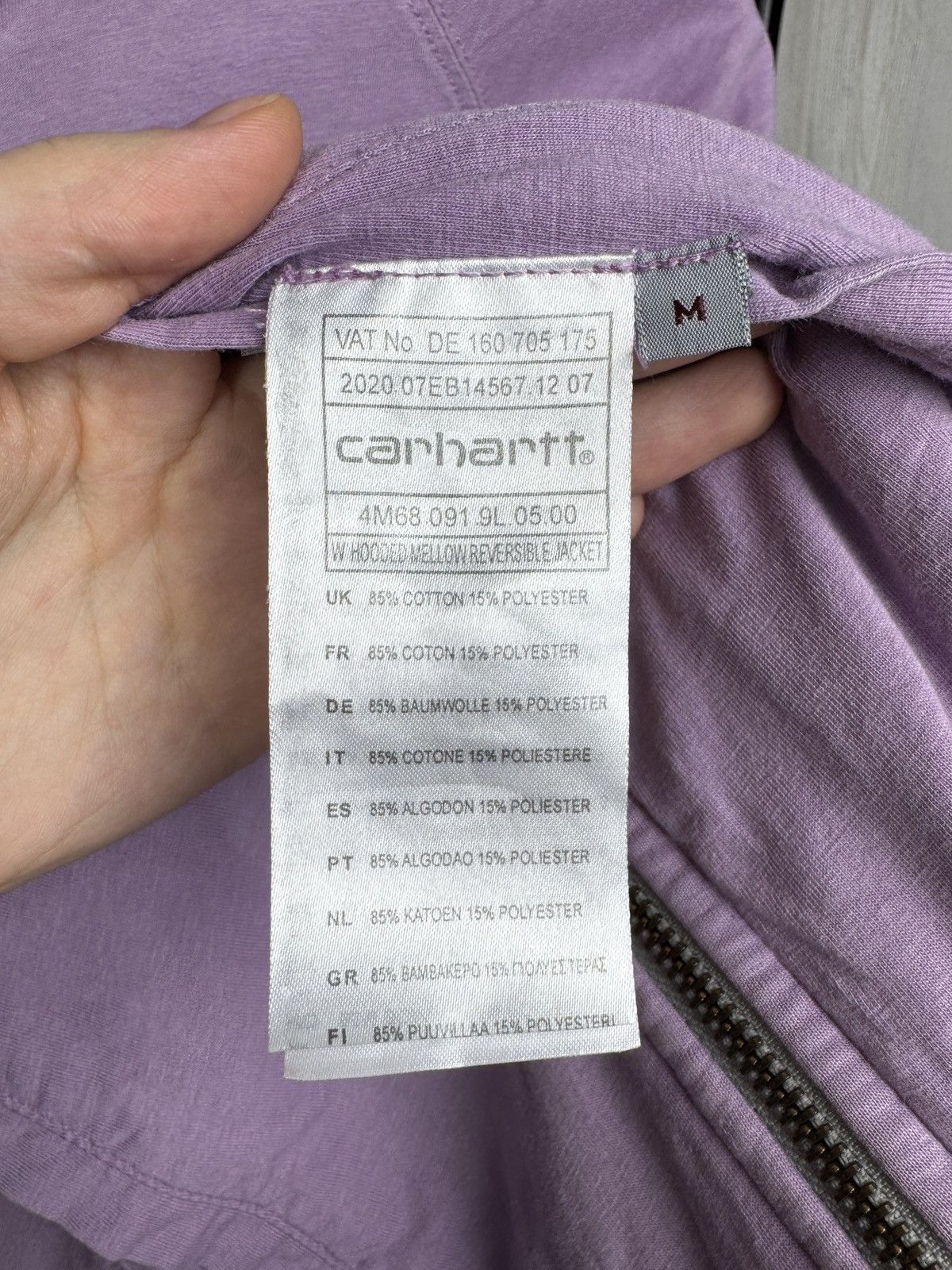 Carhartt Carhartt w' hooded mellow reversible grey purple jacket Size M / US 6-8 / IT 42-44 - 16 Thumbnail