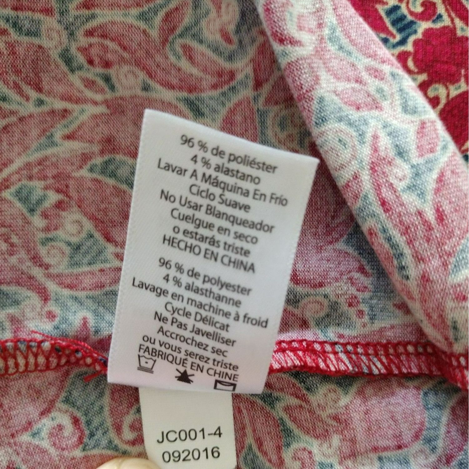 Other LuLaRoe Womens Red Floral Print Dress Size M Size M / US 6-8 / IT 42-44 - 7 Thumbnail
