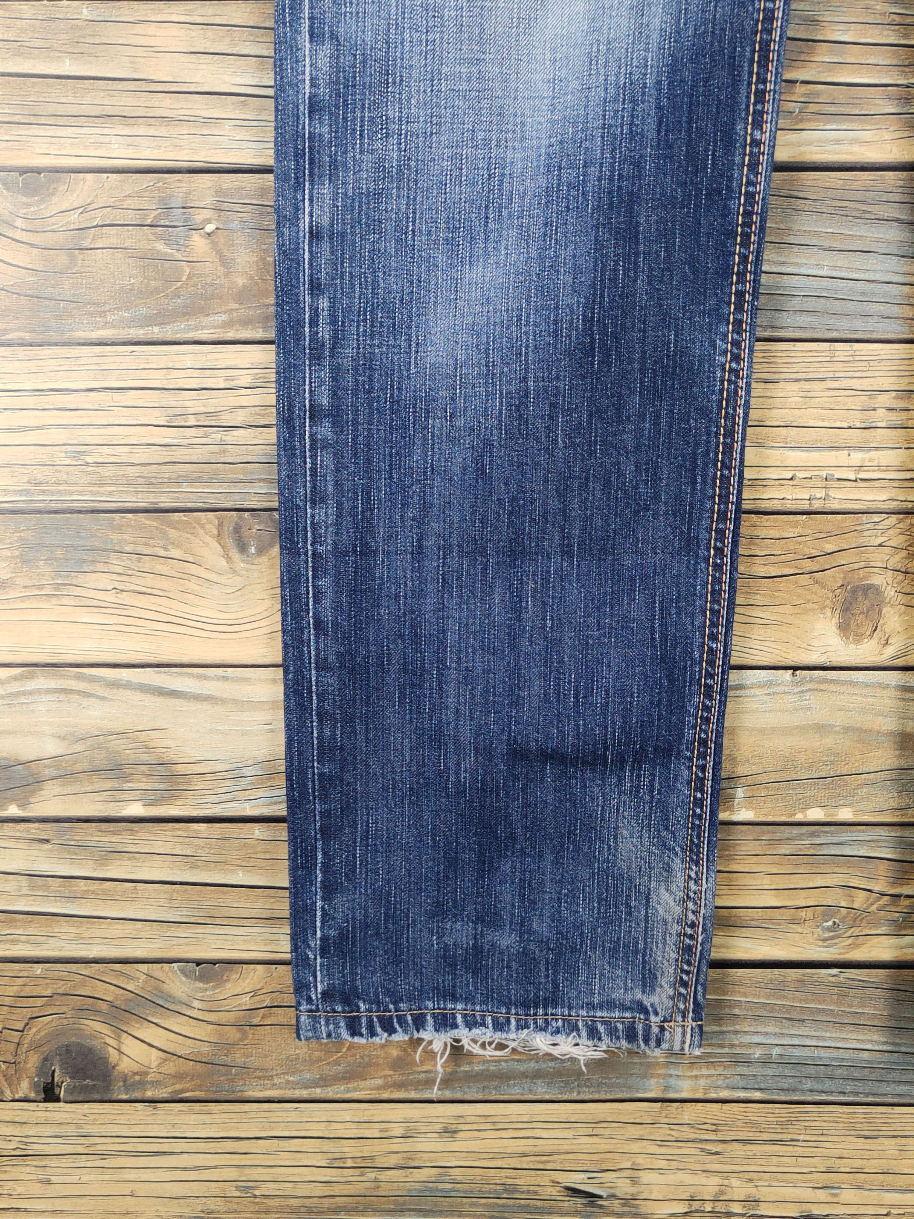 Edwin Edwin 305 Dark Blue Distressed Ripped denim Jeans #W1571 Size US 30 / EU 46 - 4 Thumbnail