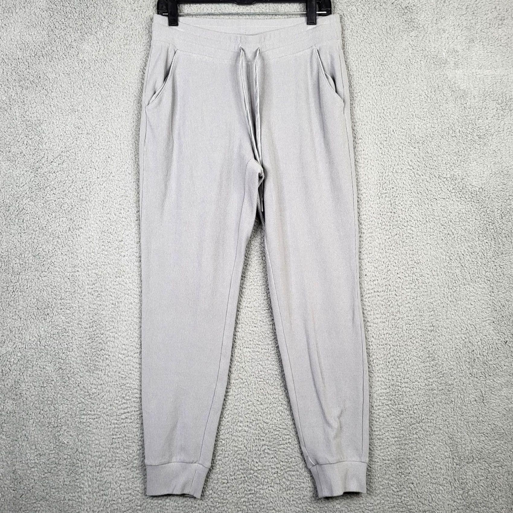 Andrew Marc MARC NEW YORK ANDREW MARC Men Jogger M Gray Solid Casual Buttons Regular Rise Mid Inseam 28.5" Size US 31 - 2 Thumbnail
