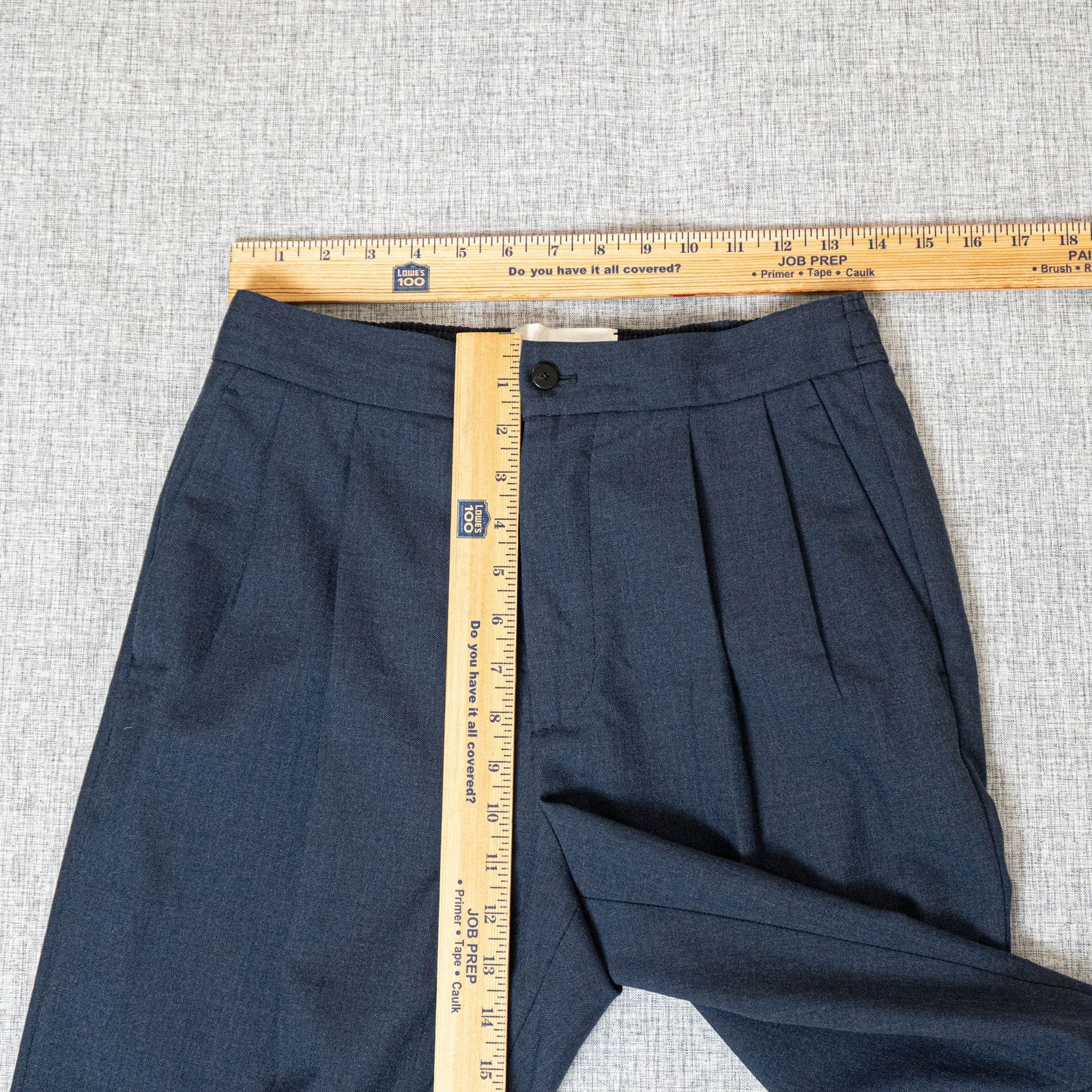 Other Cellar Door BALLET Pleated Trouser Pants Navy Wool blend 44 Size US 28 / EU 44 - 9 Thumbnail