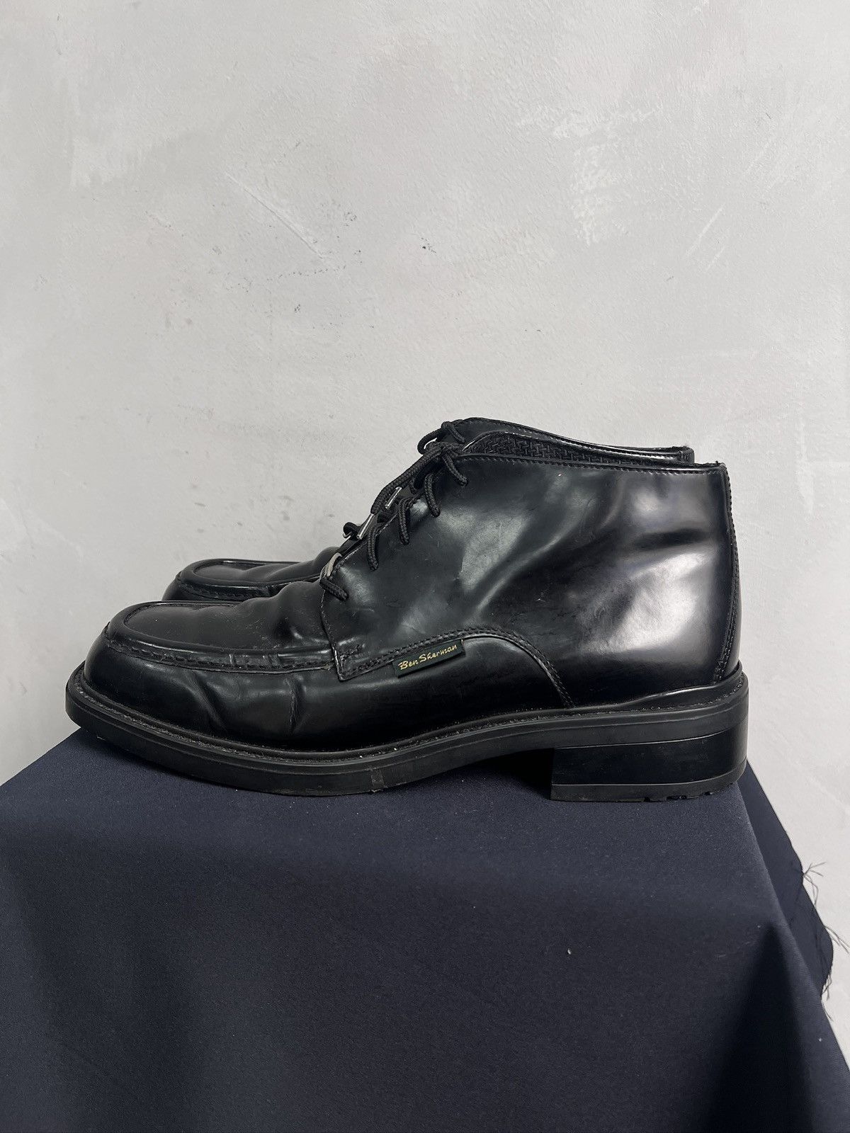 Hysteric Glamour Black Leather Derby Shoes Classic Dirk bikkembergs style y2k Size US 9 / EU 42 - 7 Thumbnail