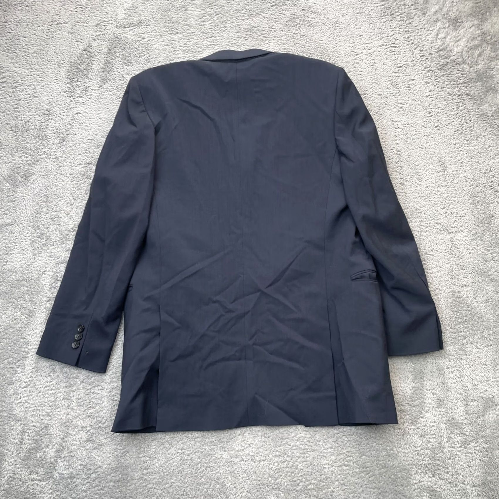 Banana Republic Banana Republic Blazer Coat Mens 38R Blue Wool Lined Tailored Fit Formal Classic Size 38R - 2 Thumbnail