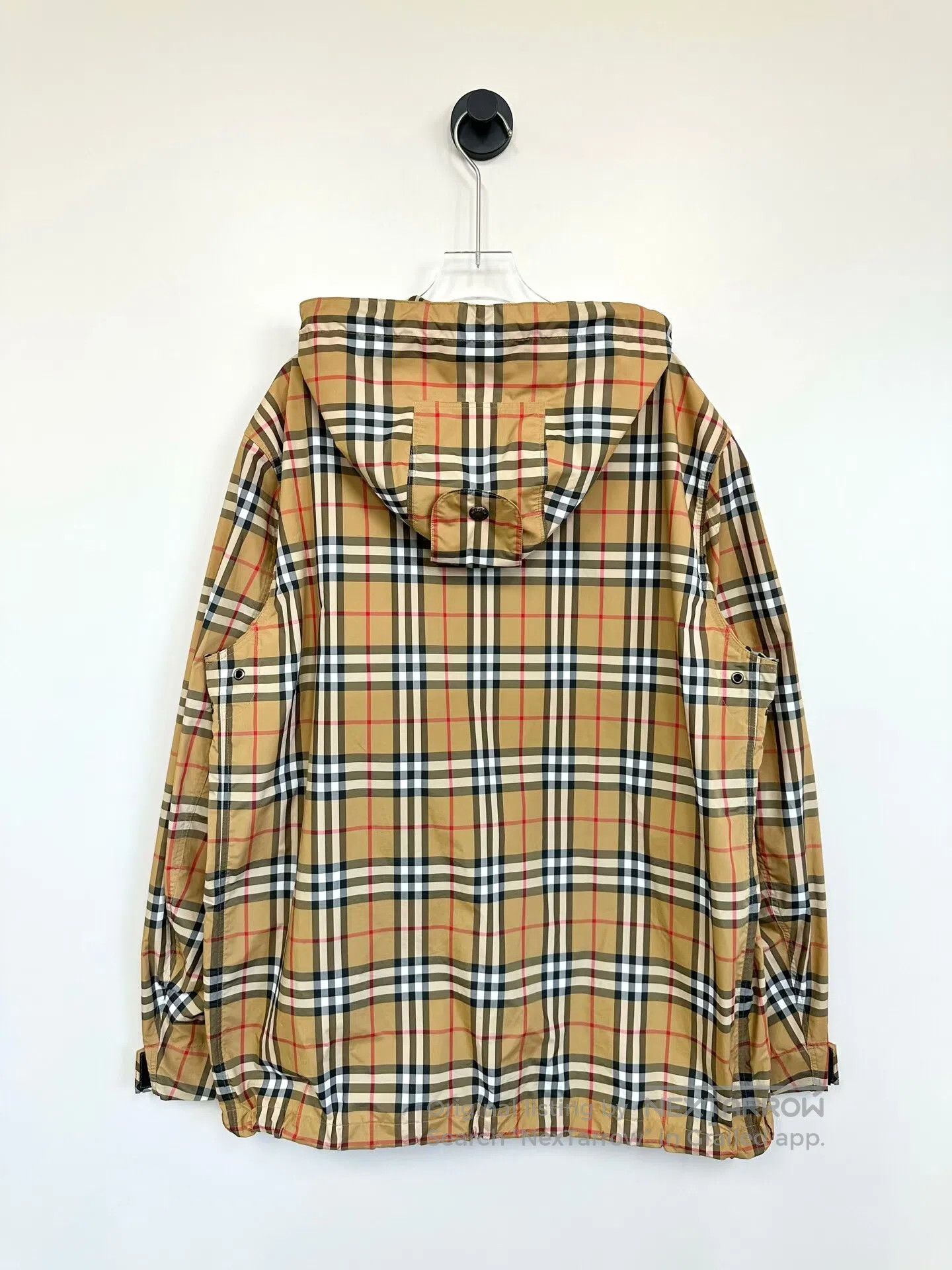 Burberry Burberry Khaki Classic Plaid Zip-up Hooded Windbreaker Jac Size US L / EU 52-54 / 3 - 2 Thumbnail
