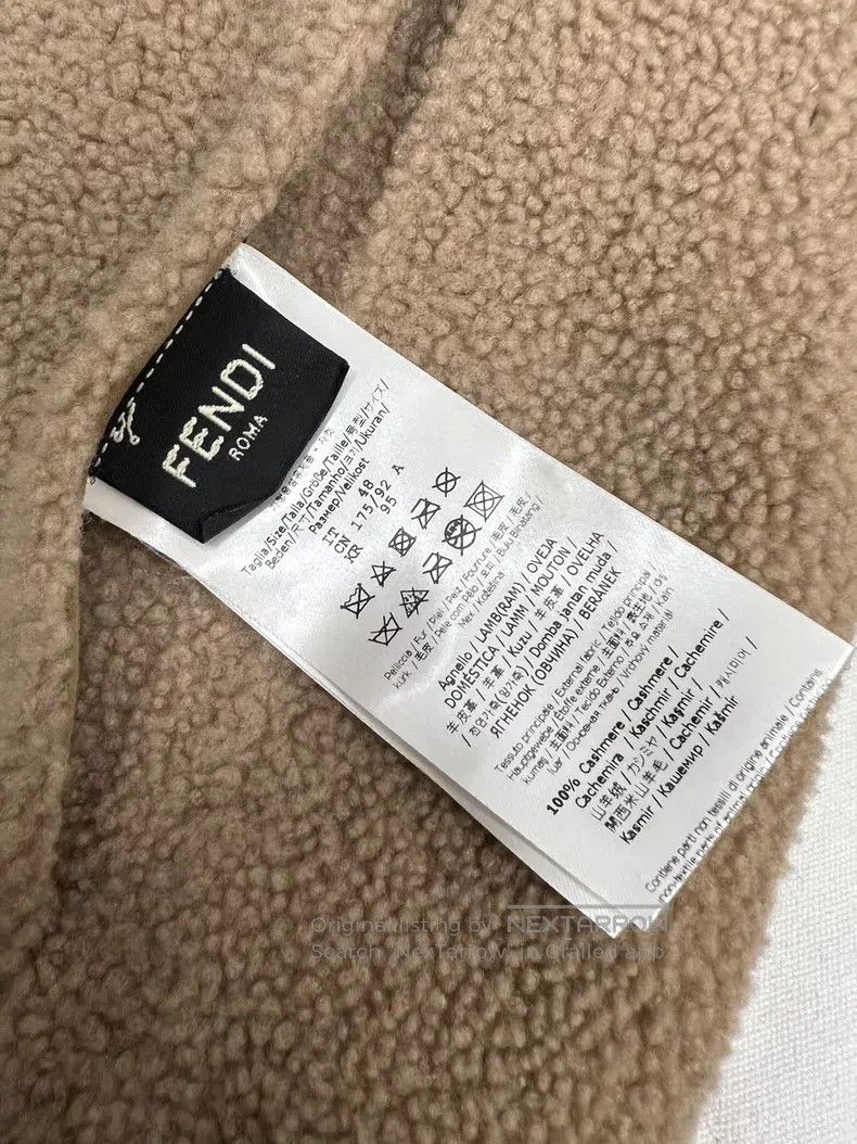 Fendi Fendi Double-sided cashmere fur shearling coat, elegant de Size US L / EU 52-54 / 3 - 8 Thumbnail