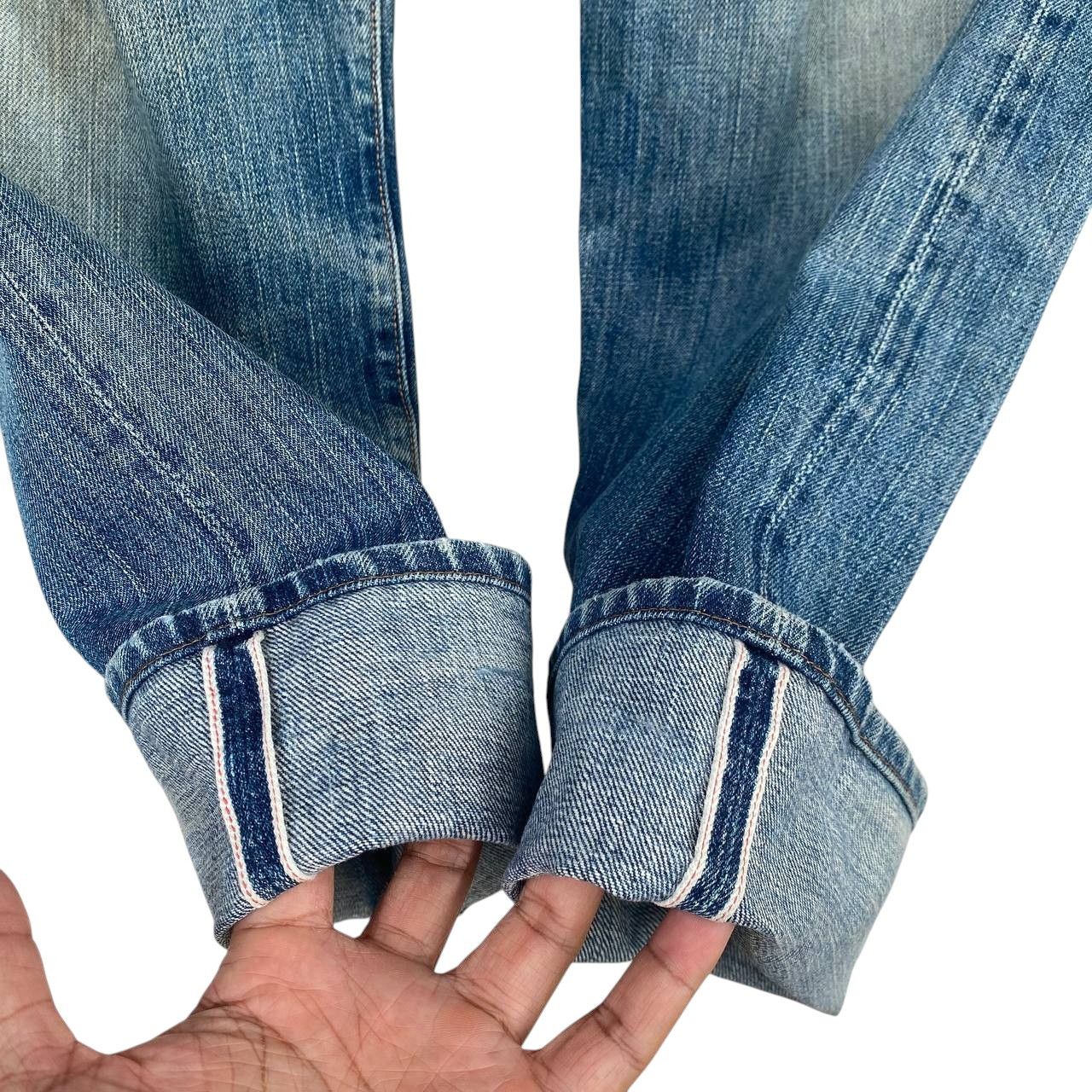 Evisu × Vintage VINTAGE EVISU JAPAN SELVEDGED DAICOCK DISTRESSED BJ07-09 Size US 29 - 11 Thumbnail