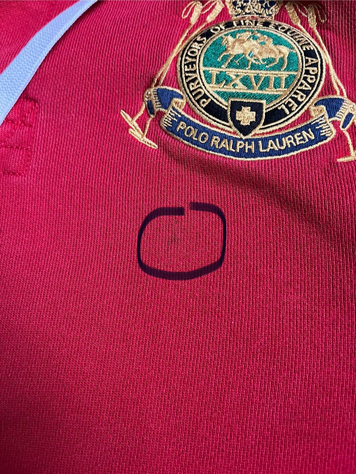 Polo Ralph Lauren Vintage 90s Polo Ralph Lauren 3 Men Red Pocket Hoodie Size US XL / EU 56 / 4 - 5 Thumbnail