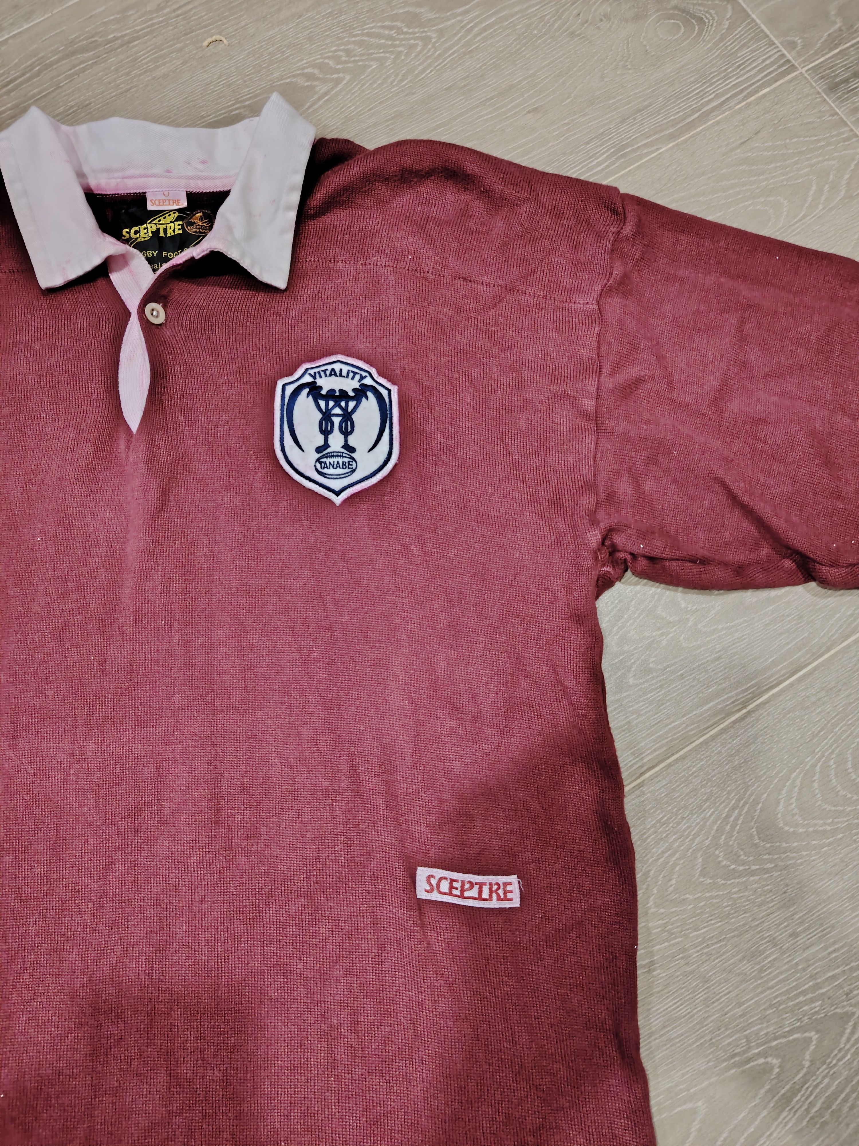 Other Vintage Sceptre Rugby Foot Ball Red Long Sleeve T-shirt #12 Size US L / EU 52-54 / 3 - 3 Thumbnail