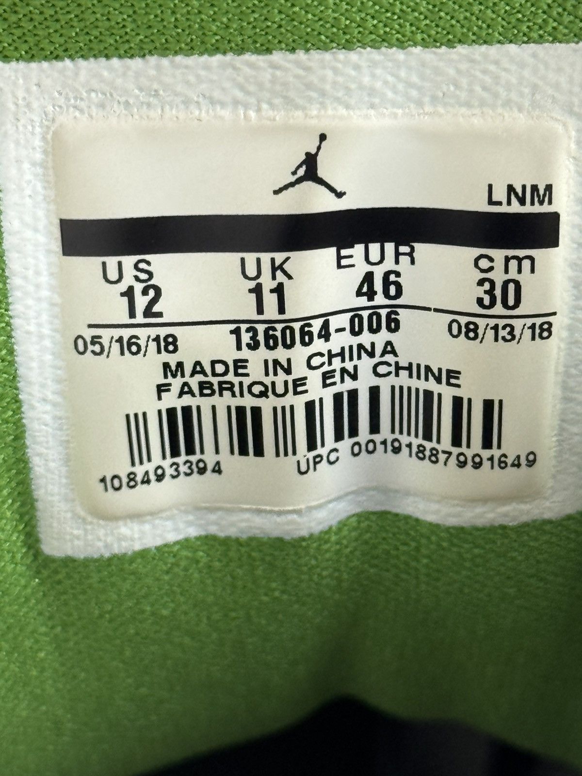 Jordan Brand Jordan 3 Retro Chlorophyll Size US 12 / EU 45 - 9 Thumbnail