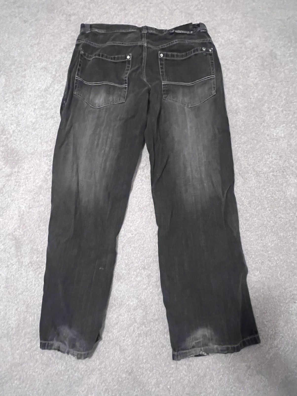 Other Black Baggy Jeans Size US 37 - 4 Thumbnail