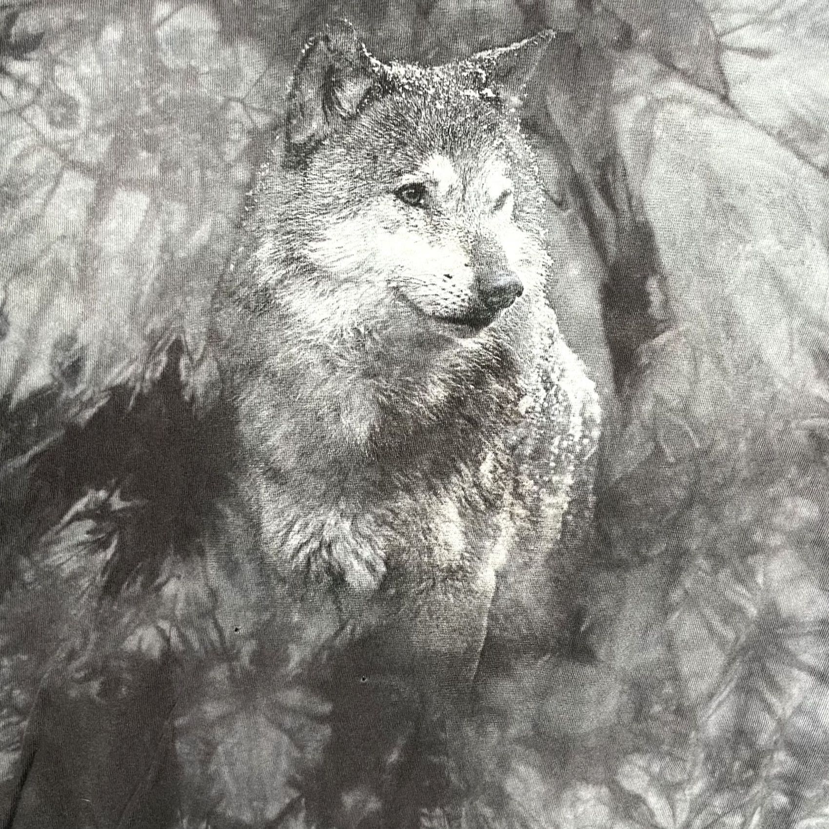 The Mountain VINTAGE The Mountain Wolf Long Sleeve Shirt Mens XL Gray Graphic Tie Dye Nature Shirt Size US XL / EU 56 / 4 - 2 Thumbnail