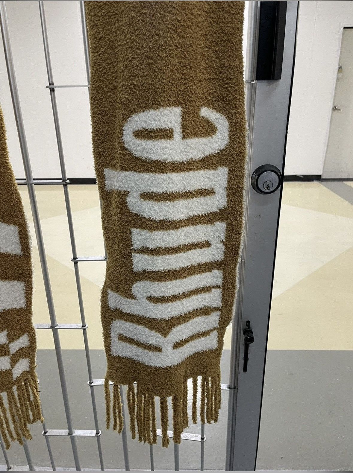 Rhude RHUDE AW22 Checkerboard Spellout oversized scarf Size ONE SIZE - 2 Thumbnail