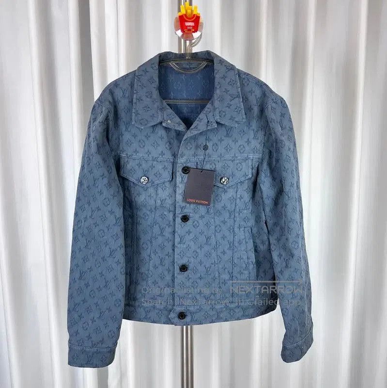 Louis Vuitton Louis Vuitton Blue Cotton Denim Jacket . Size US M / EU 48-50 / 2 - 1 Thumbnail