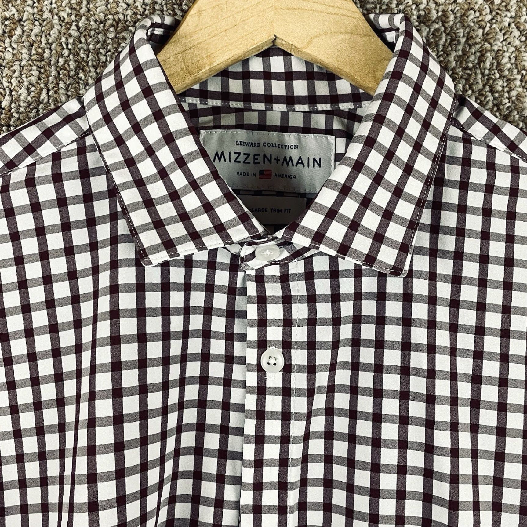 Mizzen+Main Mizzen+Main Shirt Mens XL Button-Up Plaid Check Stretch Multicolor Modern Casual Business Size US XL / EU 56 / 4 - 2 Thumbnail