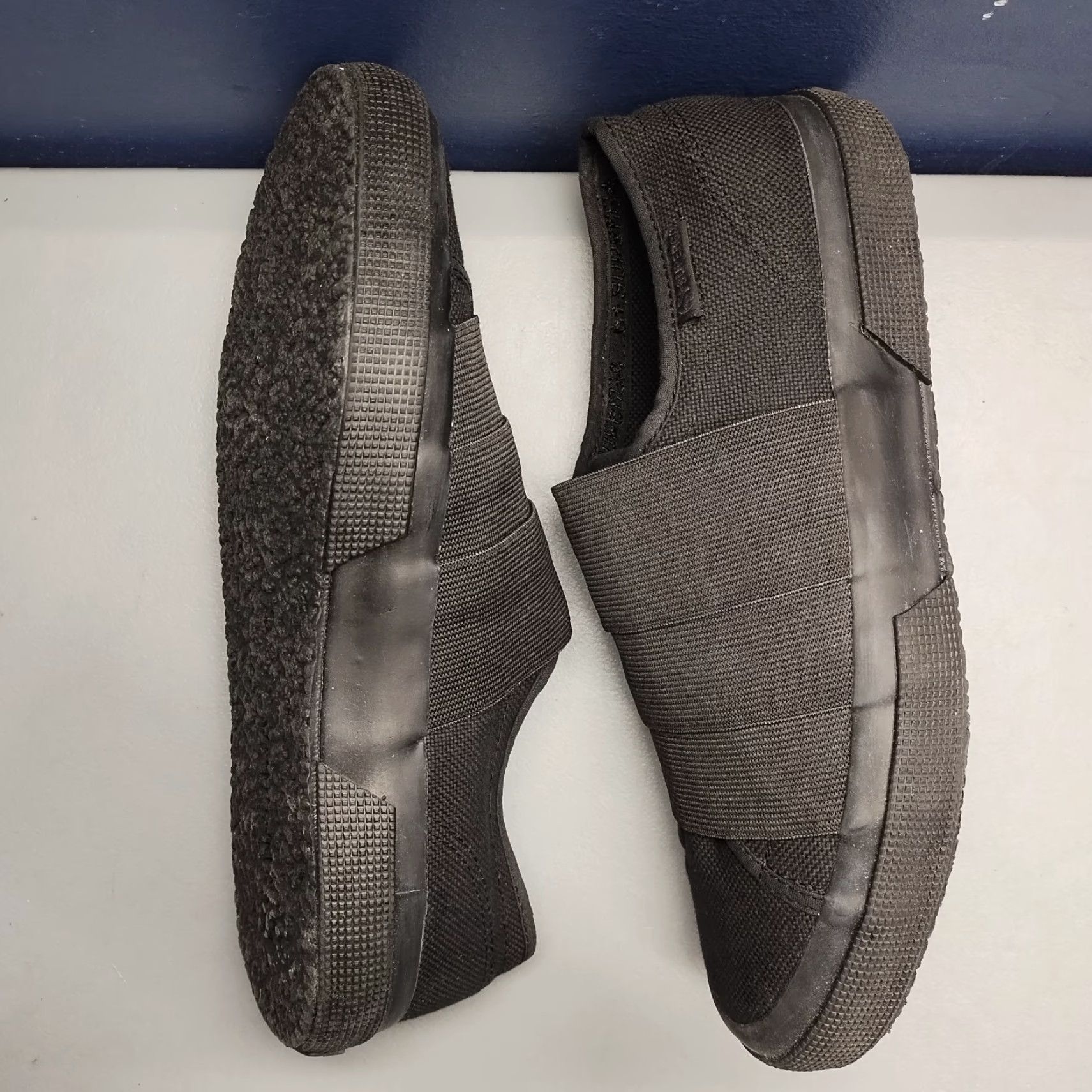 Superga Superga Sneakers Womens Size 9.5 Black Canvas Comfort Slip On Elastic Strap Casual Everyday Shoes Size US 10 / IT 40 - 3 Thumbnail