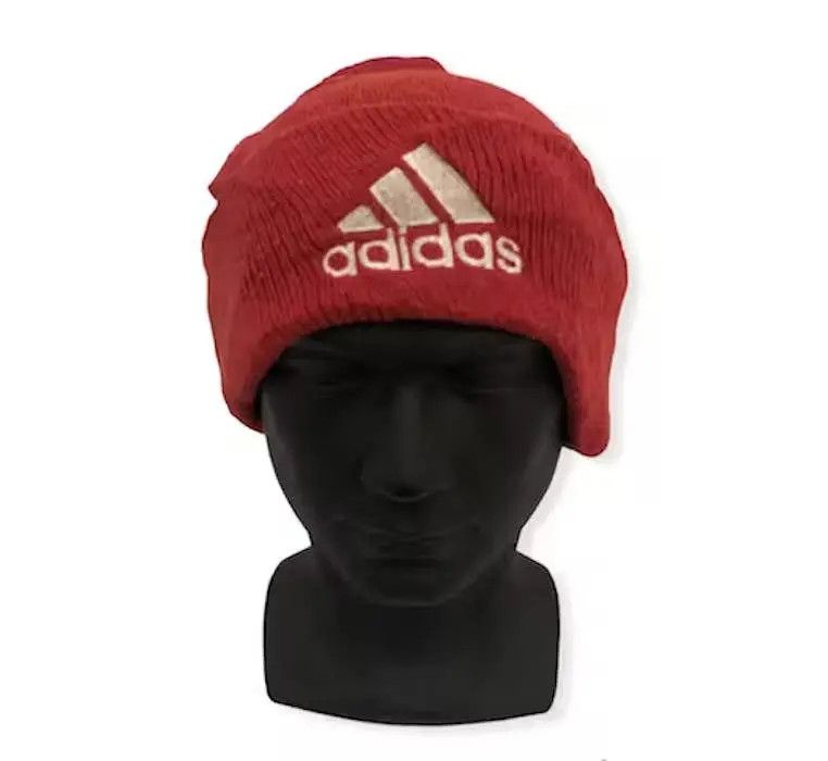 Adidas Vintage Adidas Big Logo beanie Size ONE SIZE - 1 Thumbnail