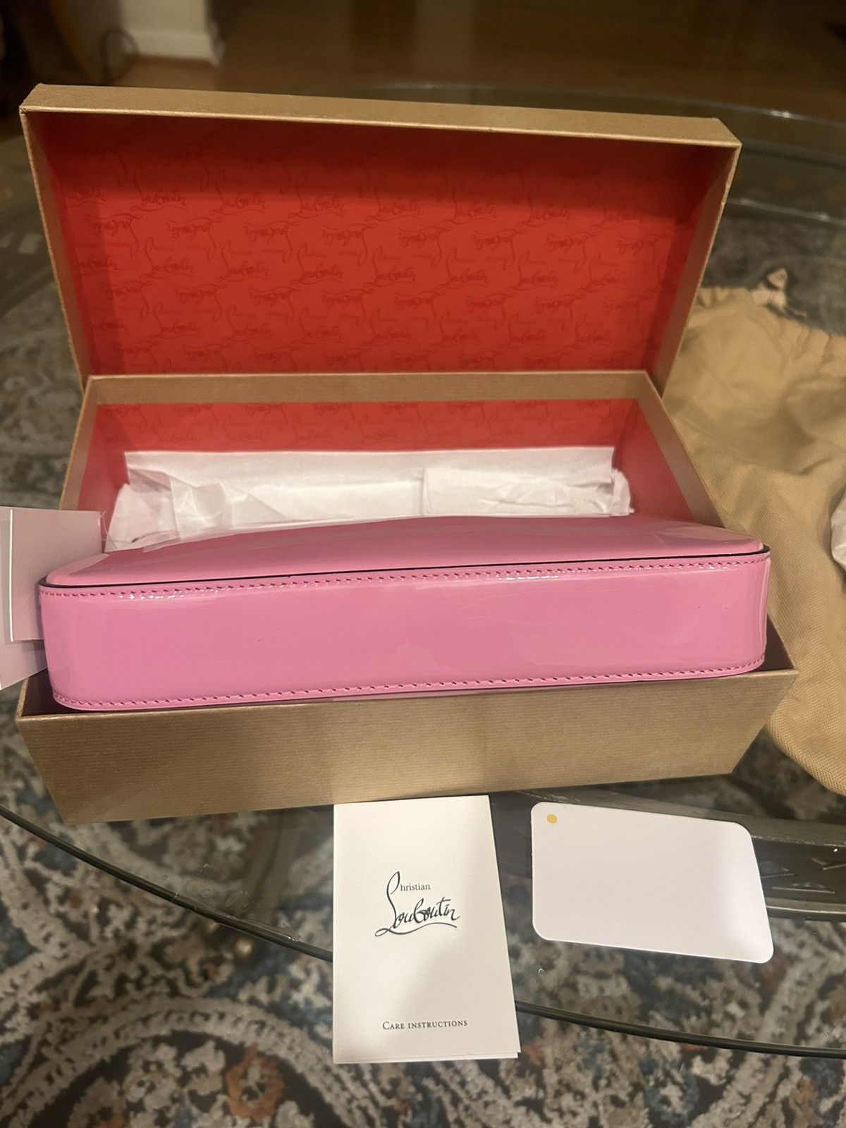 Christian Louboutin Christian Louboutin Loubila Pouch GUMMY/GUMMY w/Box & Tags Size ONE SIZE - 14 Thumbnail
