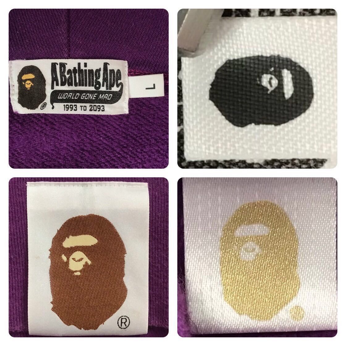 Bape BAPE Giant shark full zip hoodie purple camo a bathing ape Size US L / EU 52-54 / 3 - 9 Thumbnail