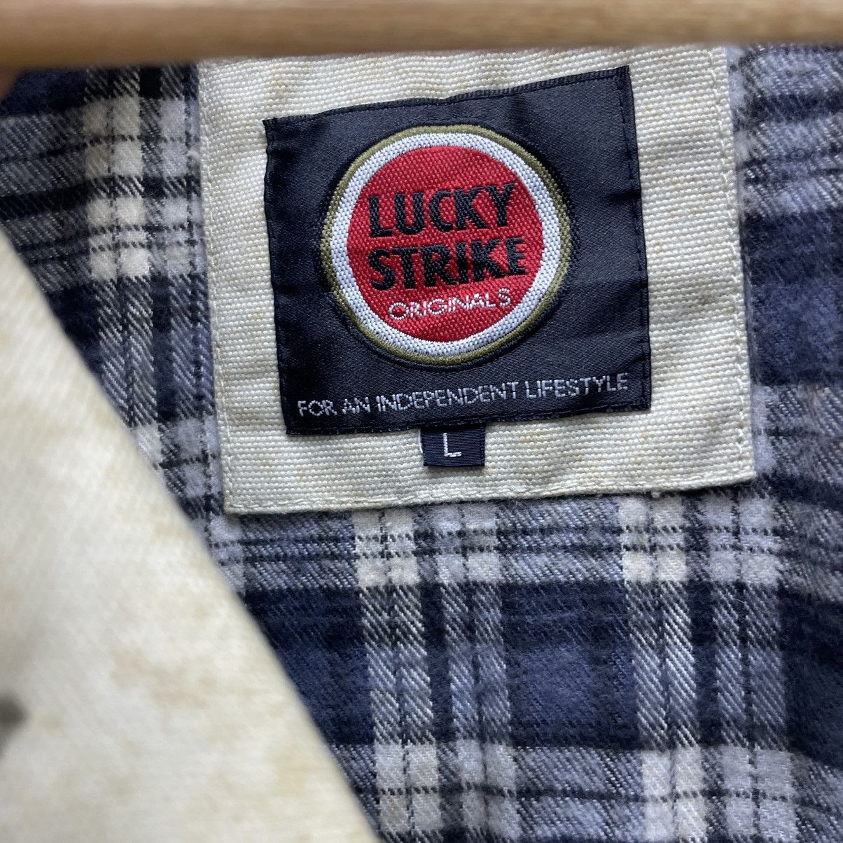 Carhartt 💥Vintage Lucky Strike Workwear Trashed Blanket Jacket Size US L / EU 52-54 / 3 - 16 Thumbnail