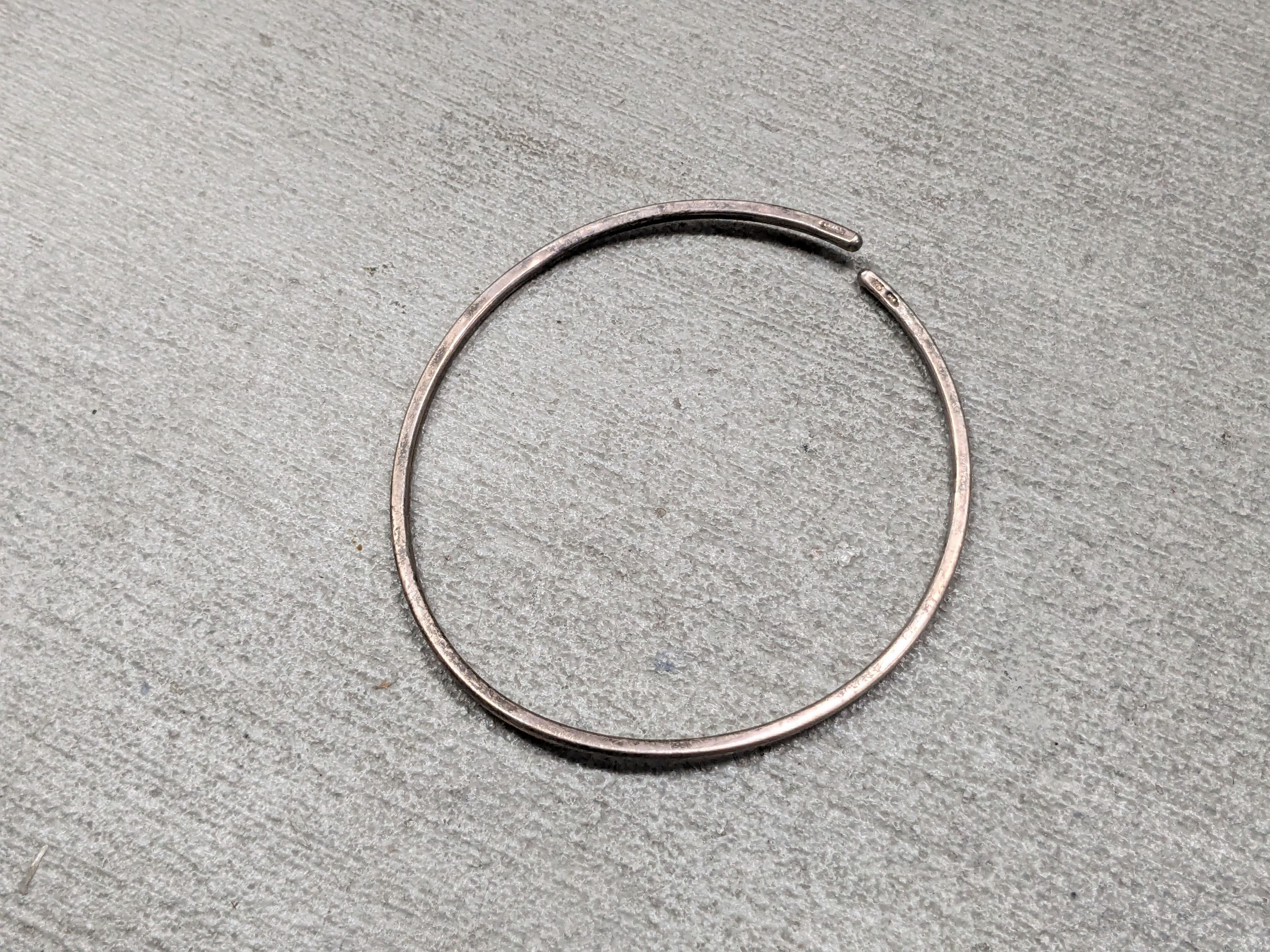 Other Vintage Sterling Silver Collar Necklace Choker 13" Y2K Size ONE SIZE - 8 Thumbnail