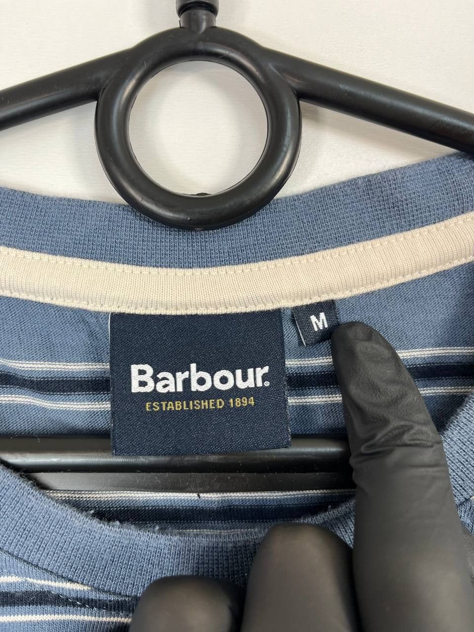 Barbour Barbour Striped T Shirt Blue Grey Classic Utility Style M Size US M / EU 48-50 / 2 - 2 Thumbnail