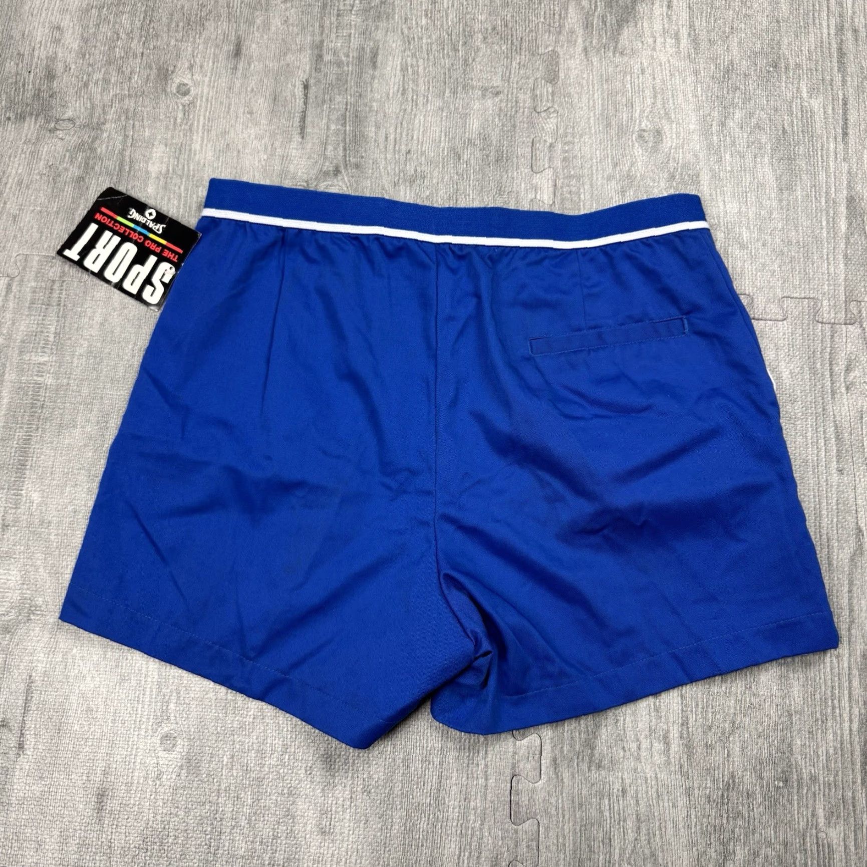 Spalding VINTAGE SPALDING PRO COACHES GYM SHORTS TENNIS BLUE HIGH CUT 3" 36 Size US 36 / EU 52 - 7 Thumbnail