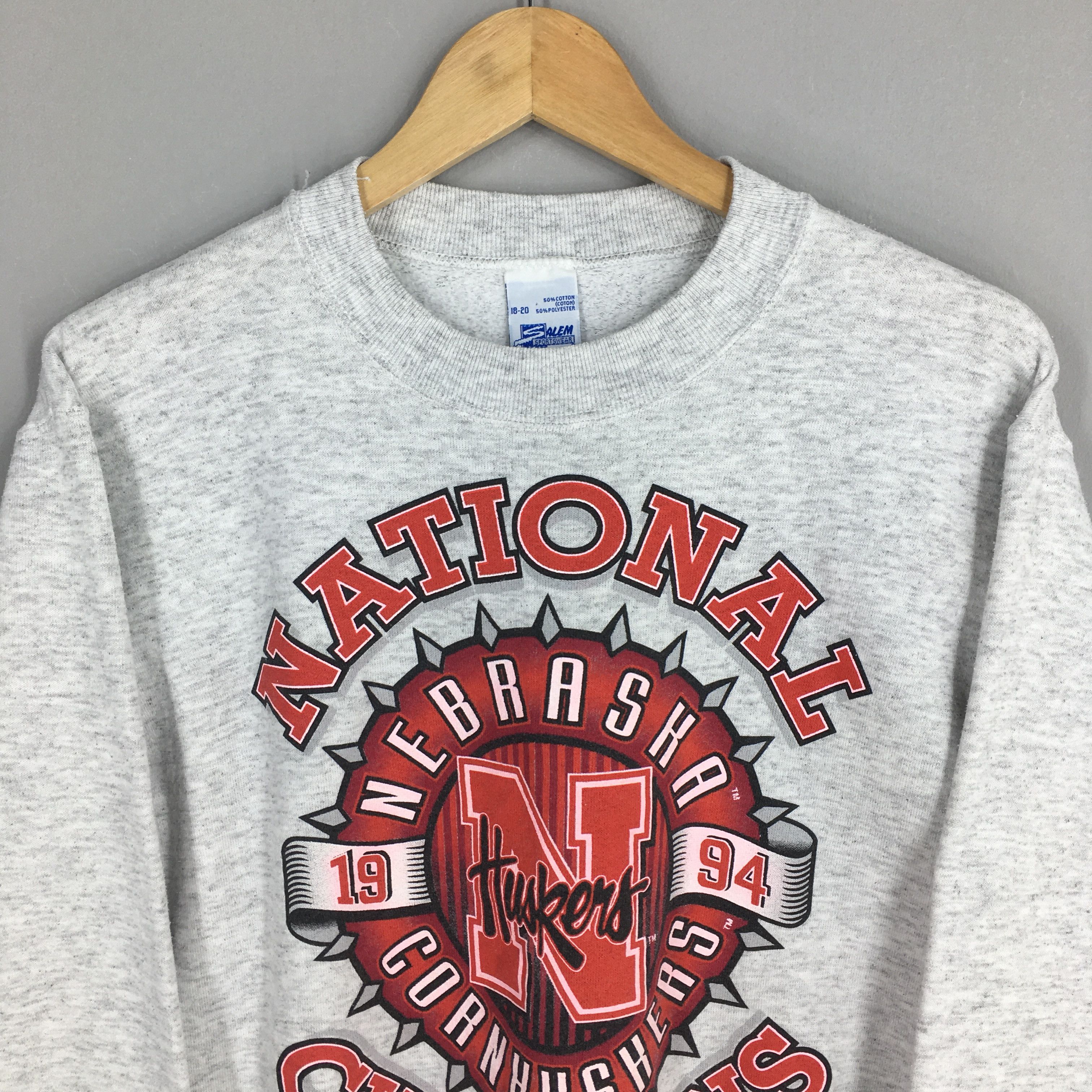 Vintage Vintage Nebraska Cornhuskers Football Sweatshirts Medium Size US M / EU 48-50 / 2 - 2 Thumbnail
