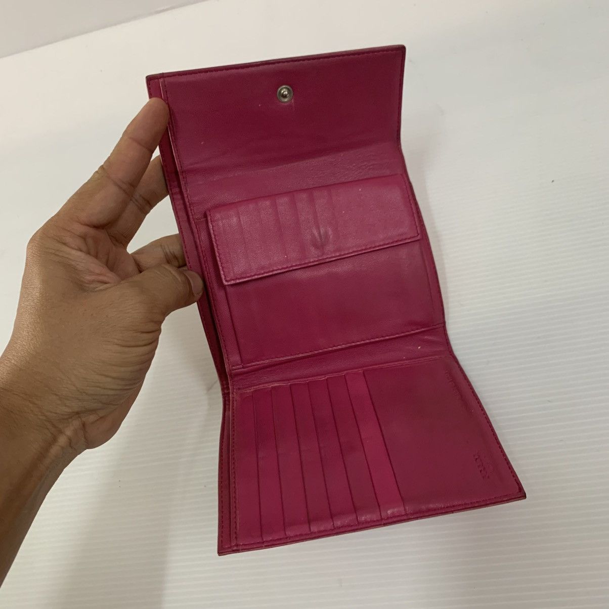 Prada Prada Leather Pink Wallet Size ONE SIZE - 8 Thumbnail
