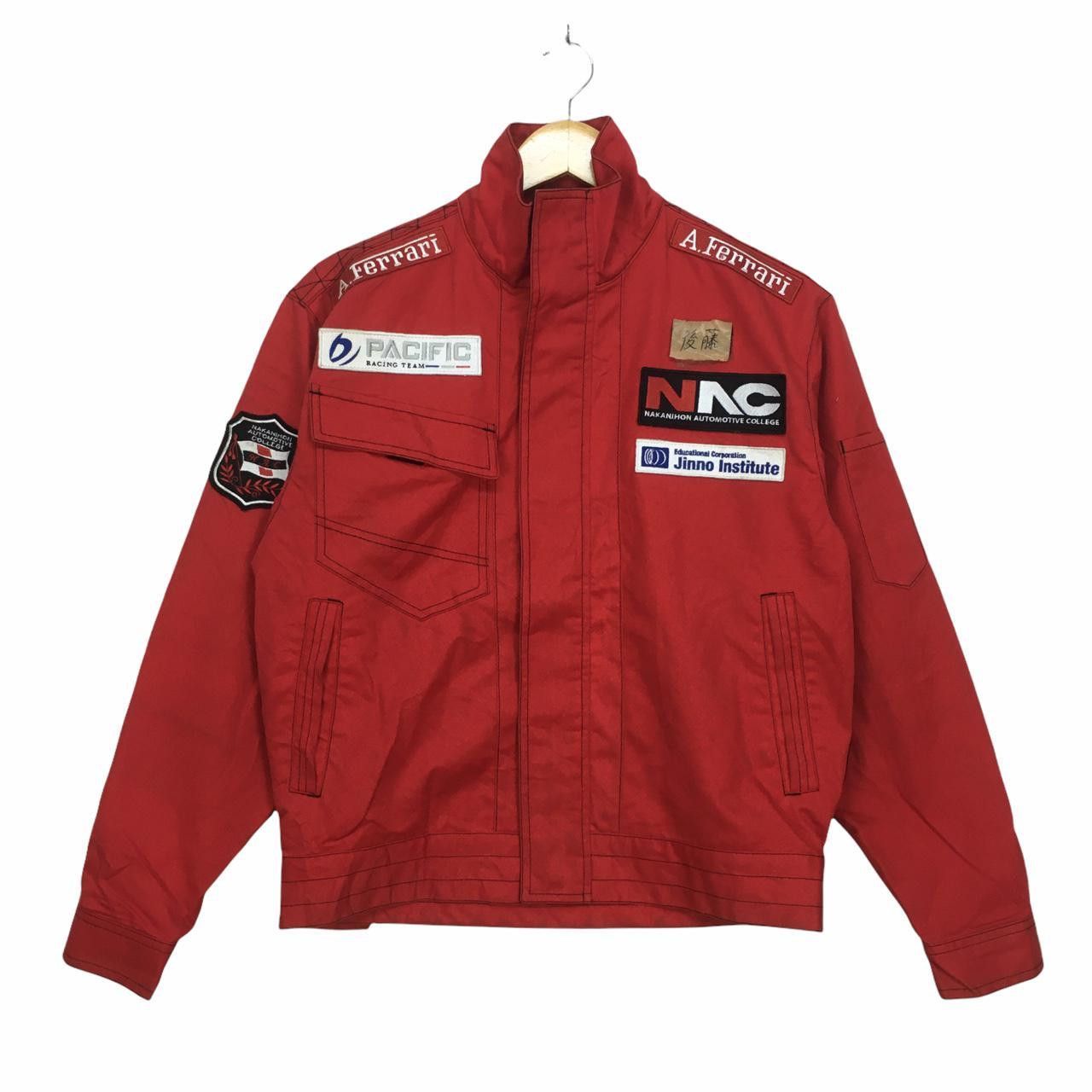 Vintage Vtg NAKANIHON AUTOMOTIVE COLLEGE Zip Up Workwear Size US L / EU 52-54 / 3 - 1 Thumbnail