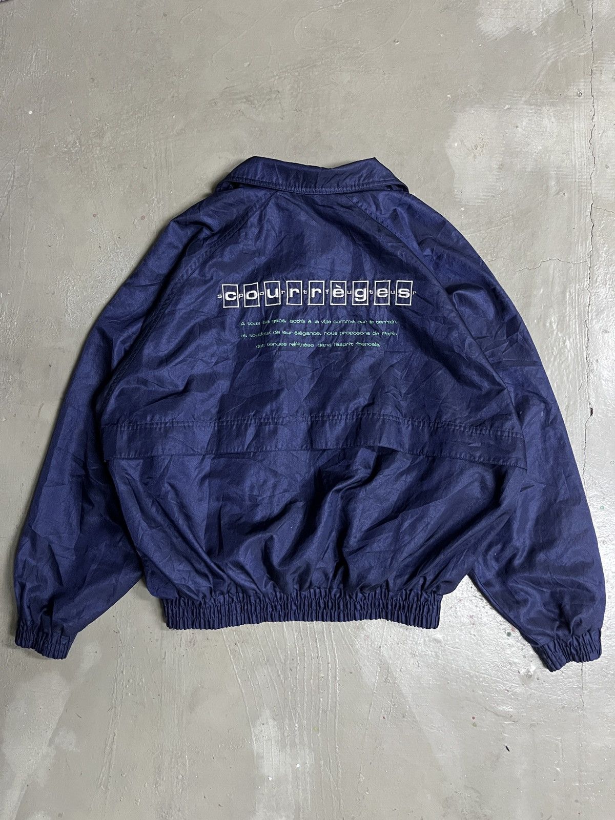 Courreges COURREGES Sport Futur Nylon Jacket Embroidery Spell Out Size US M / EU 48-50 / 2 - 1 Thumbnail