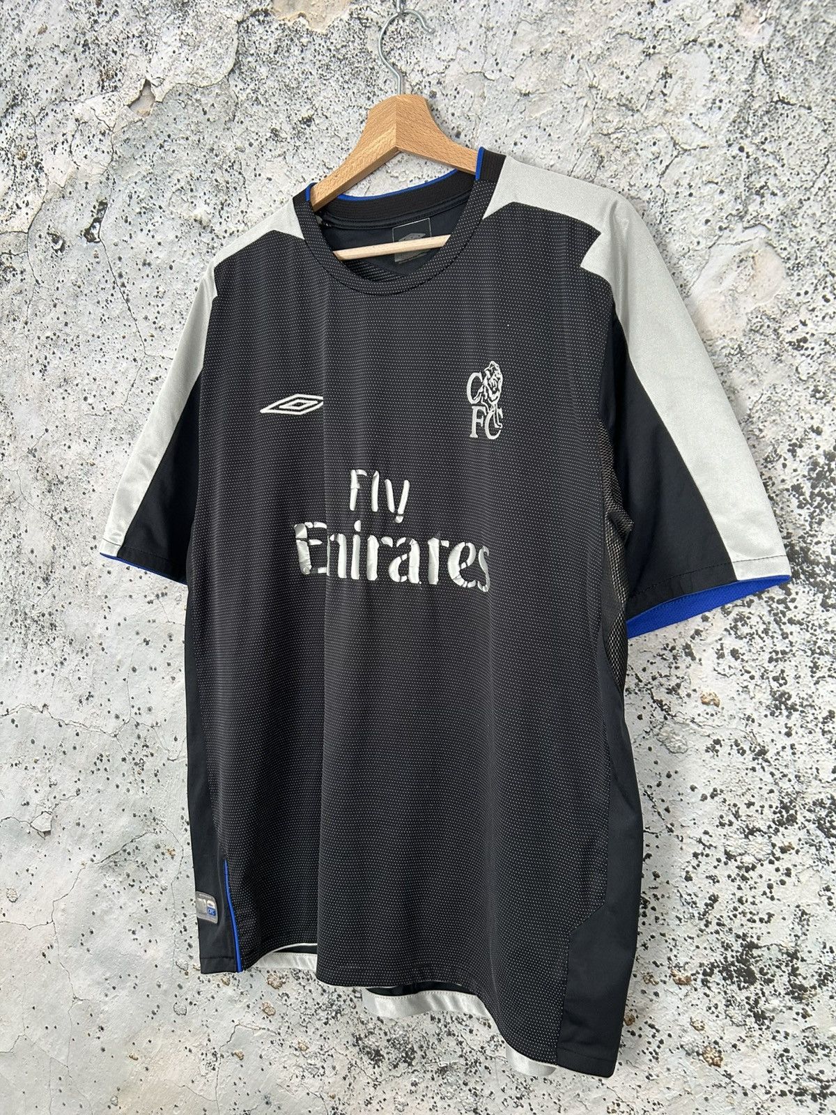 Umbro Vintage Chelsea London Umbro Soccer Jersey Football 90s Rare Size US XXL / EU 58 / 5 - 2 Thumbnail