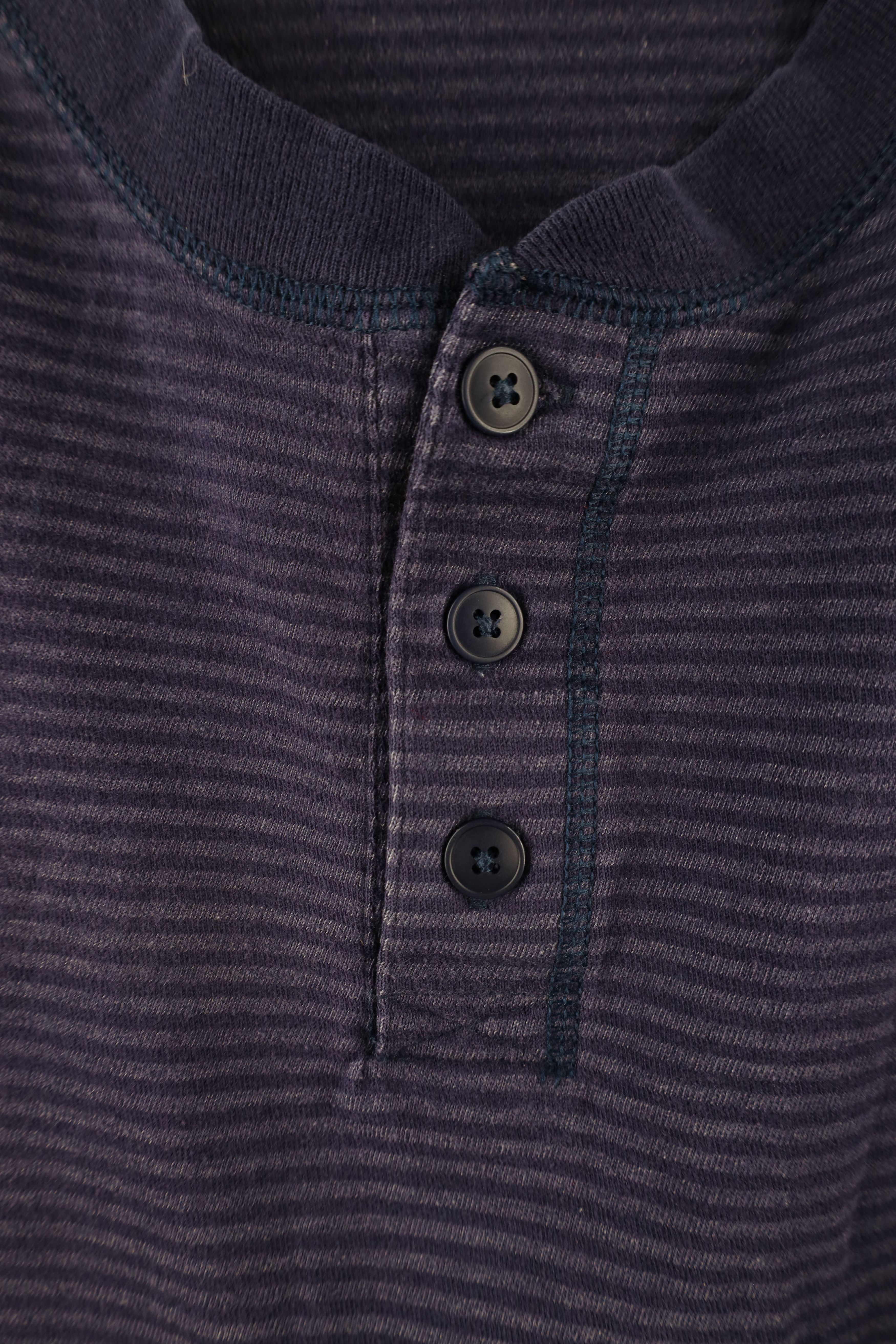 Vintage Vintage 90s Streetwear Long Sleeve Henley T-Shirt Blue Size US XL / EU 56 / 4 - 6 Thumbnail