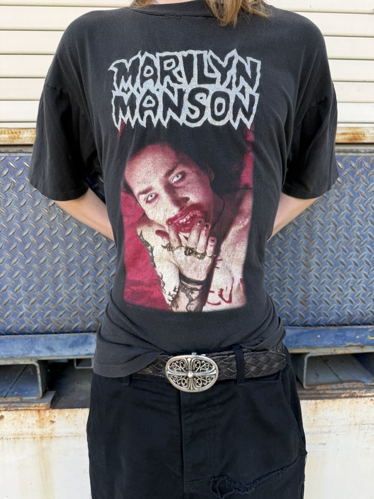 Marilyn Manson Vintage Marilyn Manson God of fuck Size US XL / EU 56 / 4 - 4 Thumbnail