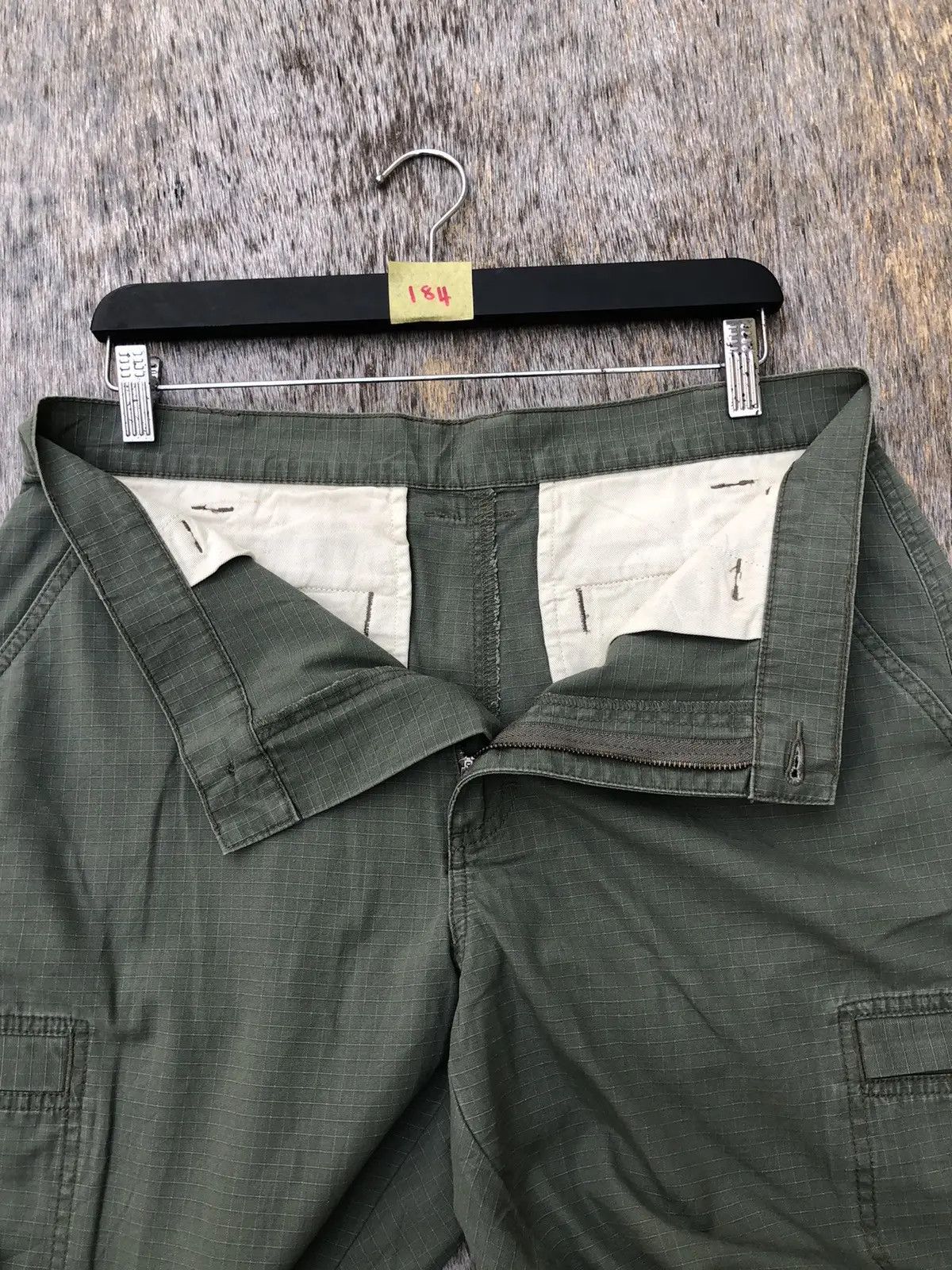 L.L. Bean × Vintage Very rare Green Cargo Pants Baggy Pattern W33 x L40 Size US 33 - 8 Thumbnail