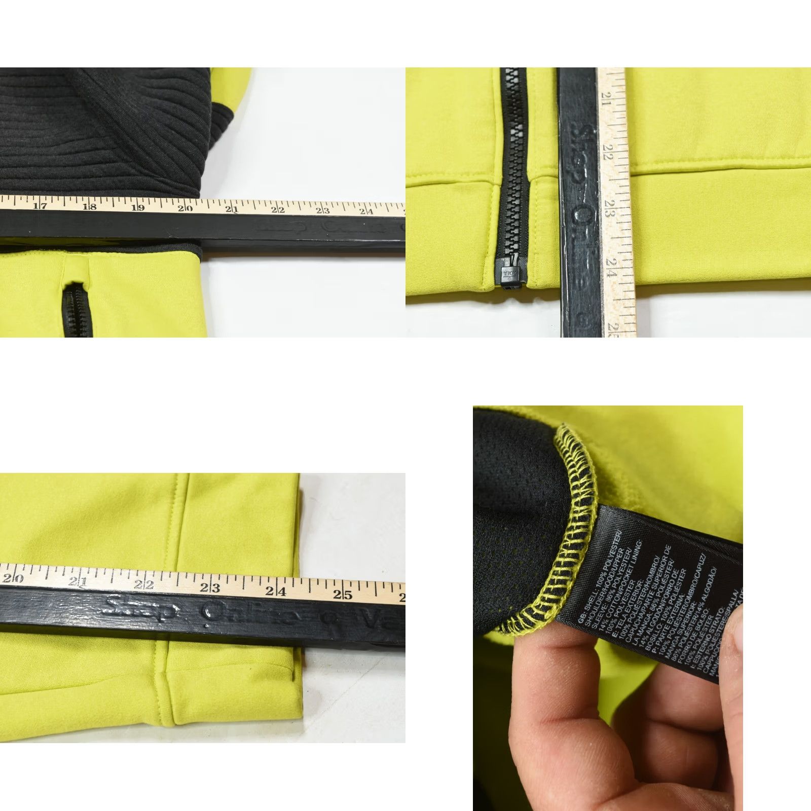The North Face The North Face Fleece Jacket Mens M Black Green Full-Zip Hood Sleeve Long-Style Stand-Up Collar Outdoor Winter Fall Spring Regular Size US M / EU 48-50 / 2 - 8 Thumbnail