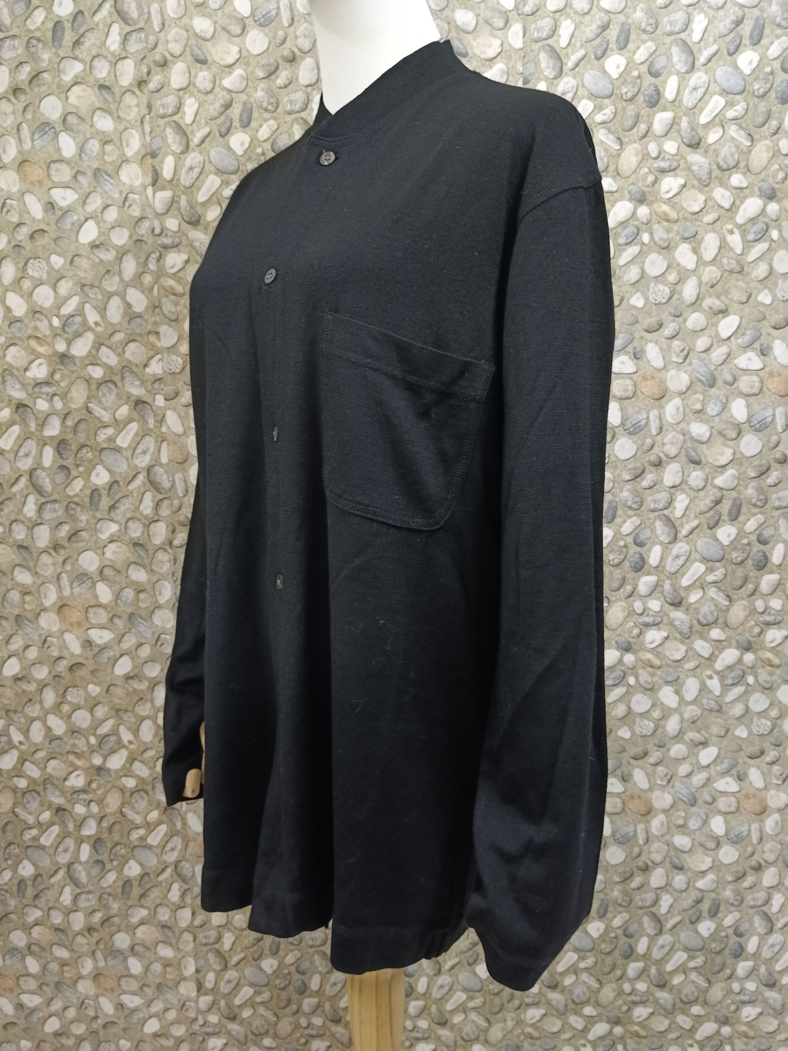 Issey Miyake ISSEY MIYAKE PLANTATION WOOL STAND COLLAR SHIRT Size US M / EU 48-50 / 2 - 3 Thumbnail