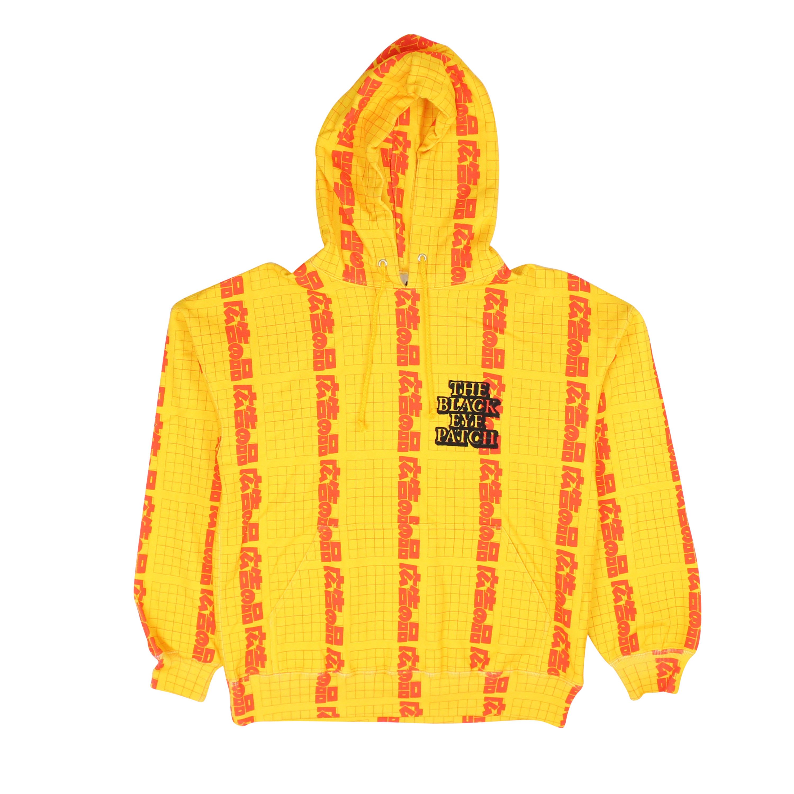 image of Black Eye Patch Yellow As Advertisedlabel Texile Hoodie Size M, Men's