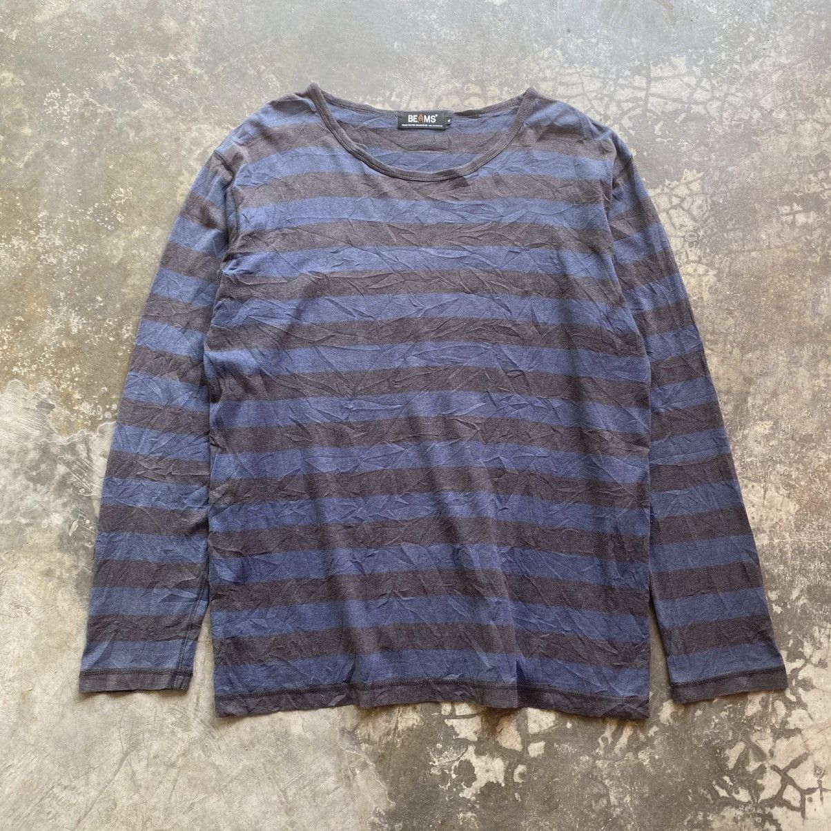 Beams Japan × Beams Plus BEAMS Grunge Stripe tee Size US XL / EU 56 / 4 - 1 Thumbnail