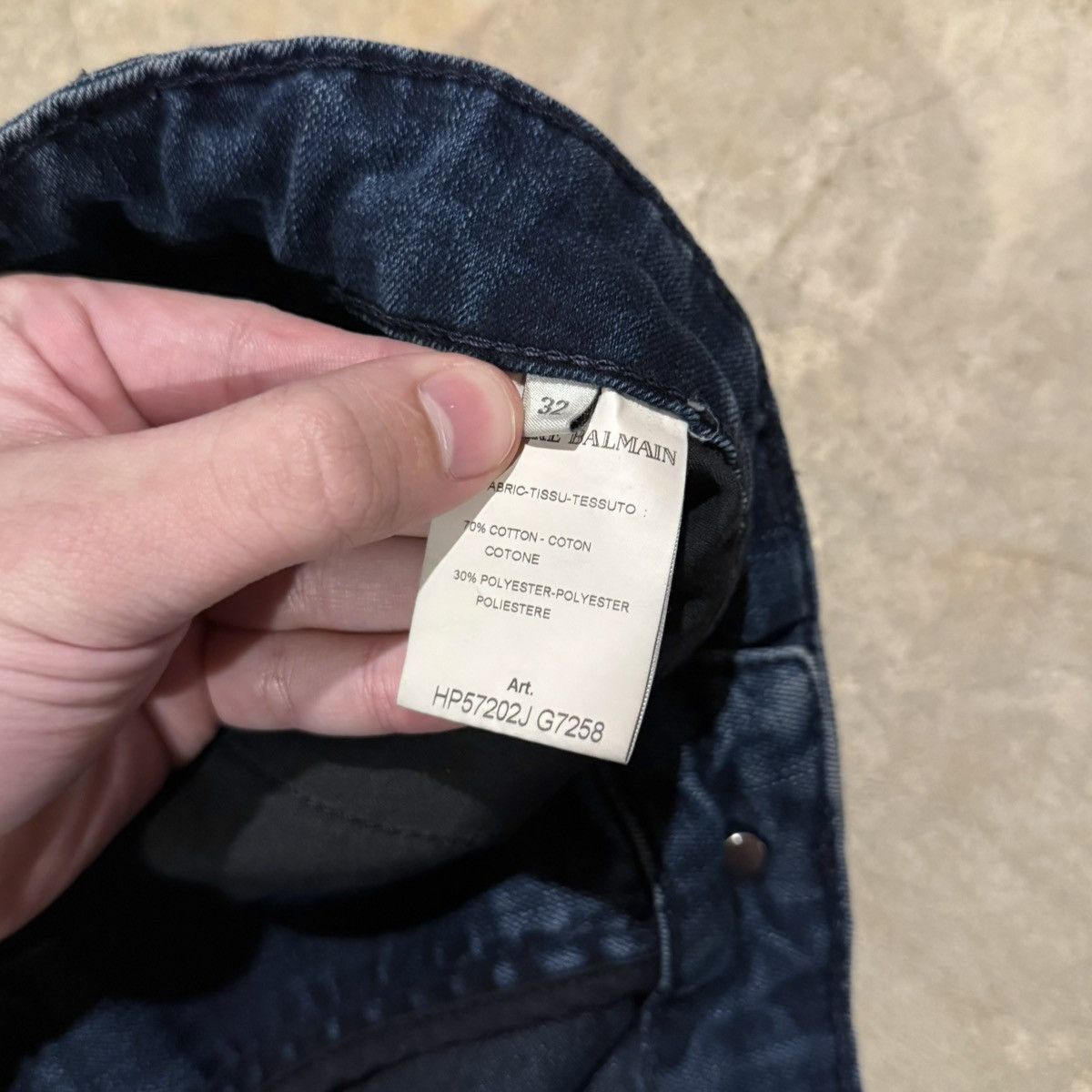 Pierre Balmain Pierre Balmain Paneled Moto Biker Slim Faded Denim Size US 30 / EU 46 - 7 Thumbnail