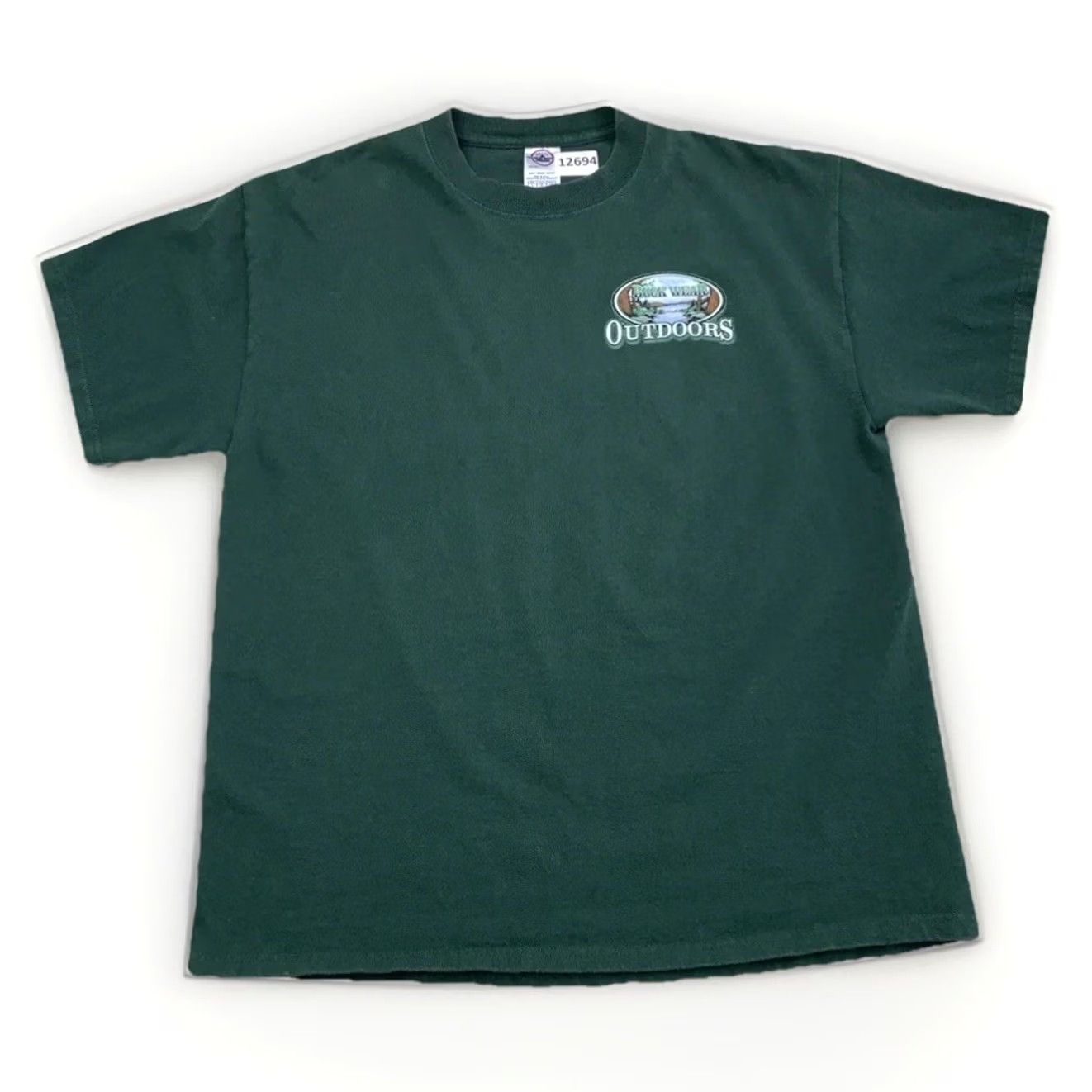 Delta VINTAGE Buck Wear 2004 Delta Magnum Weight Graphic Hunting T Shirt Large Women Green Size L / US 10 / IT 46 - 2 Thumbnail